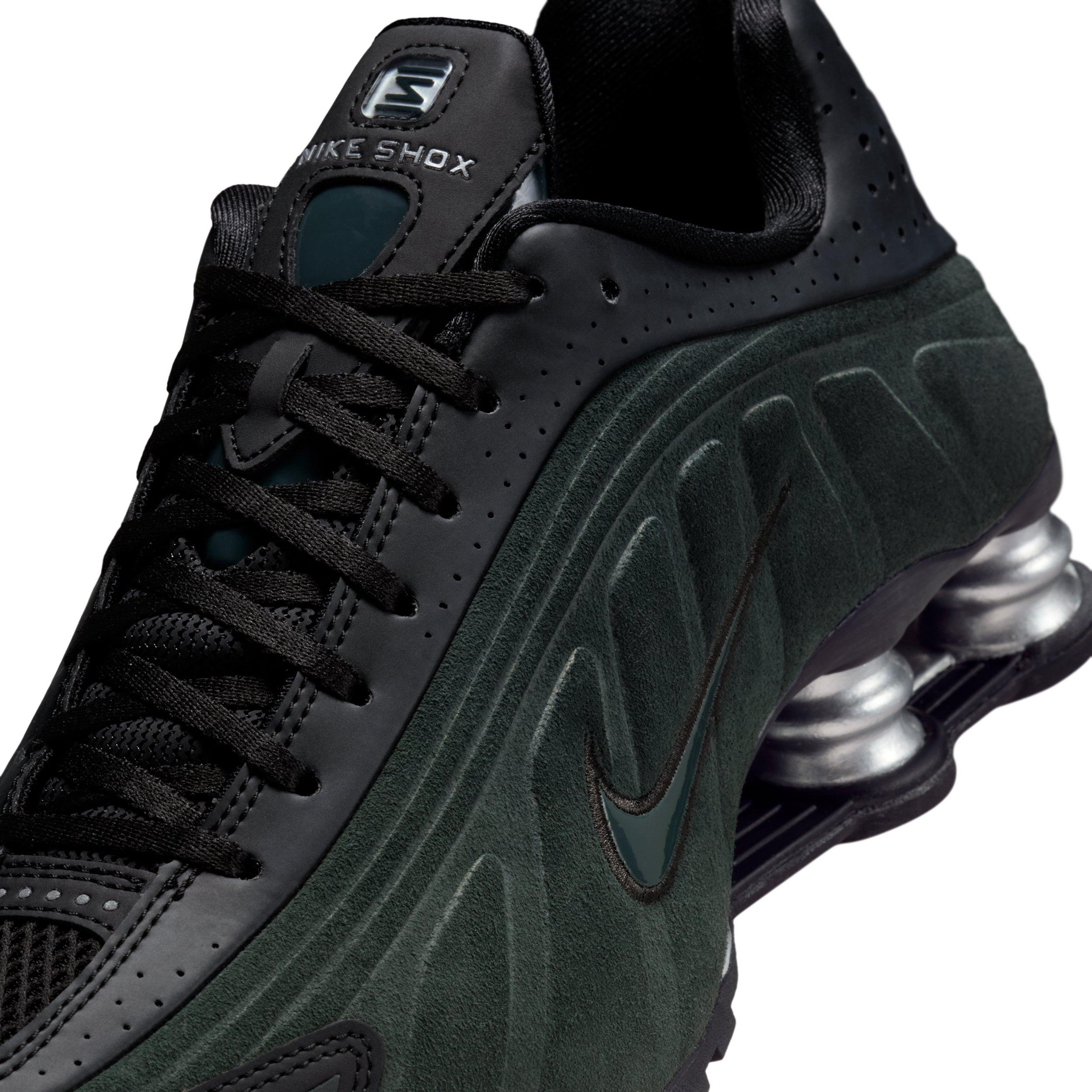 Nike Shox R4 "Black/Metallic Silver/Seaweed" Women's Shoe - BLACK/SILVER/SEAWEED Thumbnail View 7