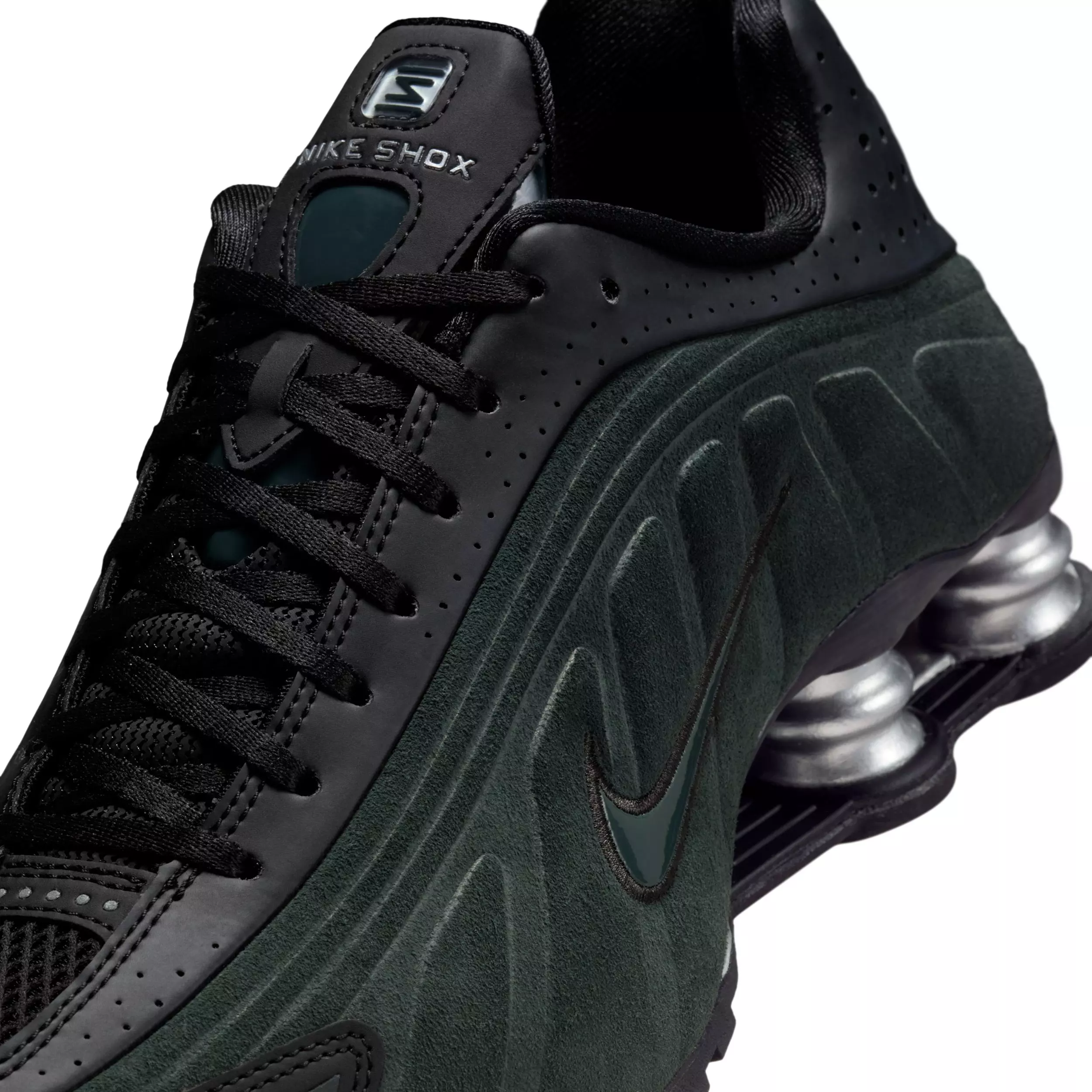Nike Shox R4 "Black/Metallic Silver/Seaweed" Women's Shoe - BLACK/SILVER/SEAWEED
