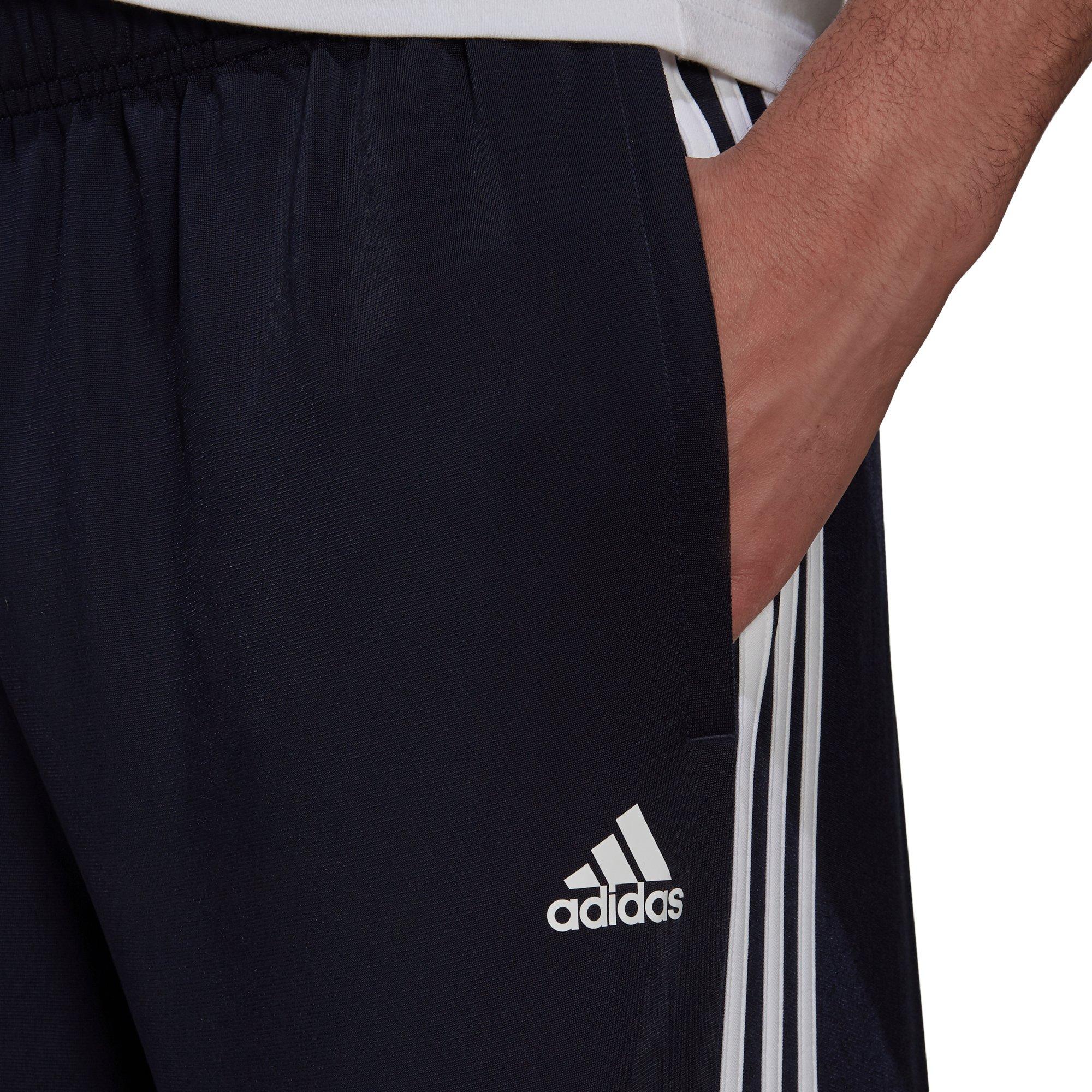 adidas Men\'s Primegreen Essentials Warm-Up Tapered 3-Stripes Navy/White  Track Pants - Hibbett | City Gear | Turnhosen