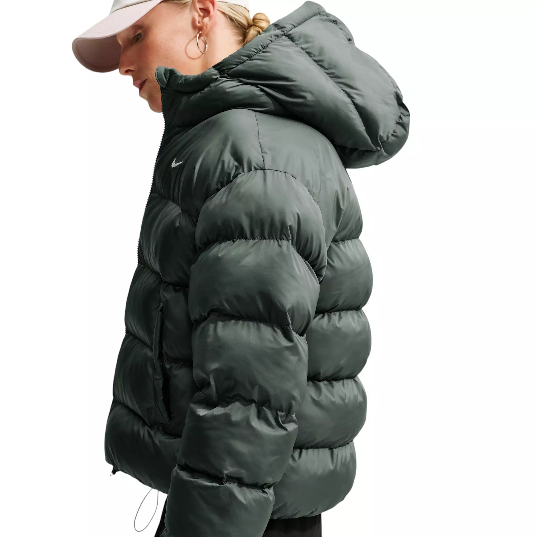 Nike Women's Therma-FIT Synthetic Classic Jacket - Camo Green - CAMO GREEN