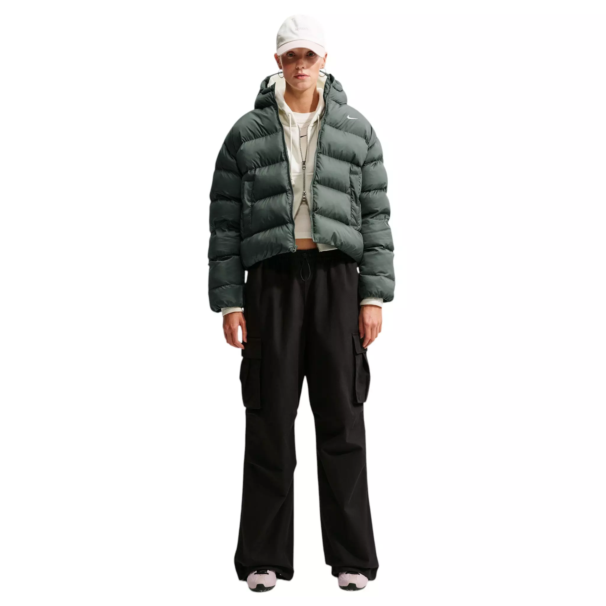 Nike Women's Therma-FIT Synthetic Classic Jacket - Camo Green - CAMO GREEN
