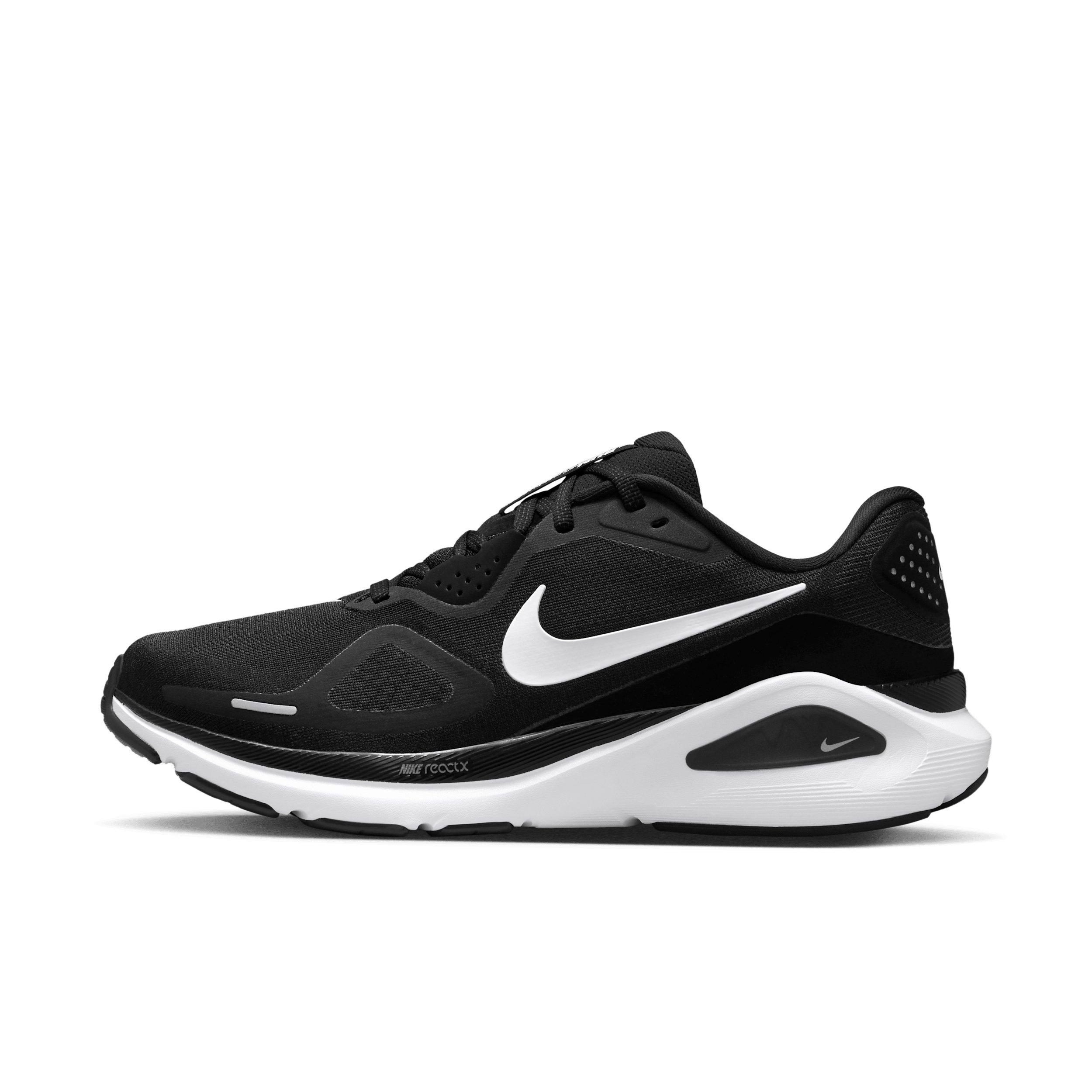 Nike Structure 26 "Black/Cool Grey/Metallic Silver/White" Women's Running Shoe - BLACK/GREY/SILVER/WHITE Thumbnail View 2