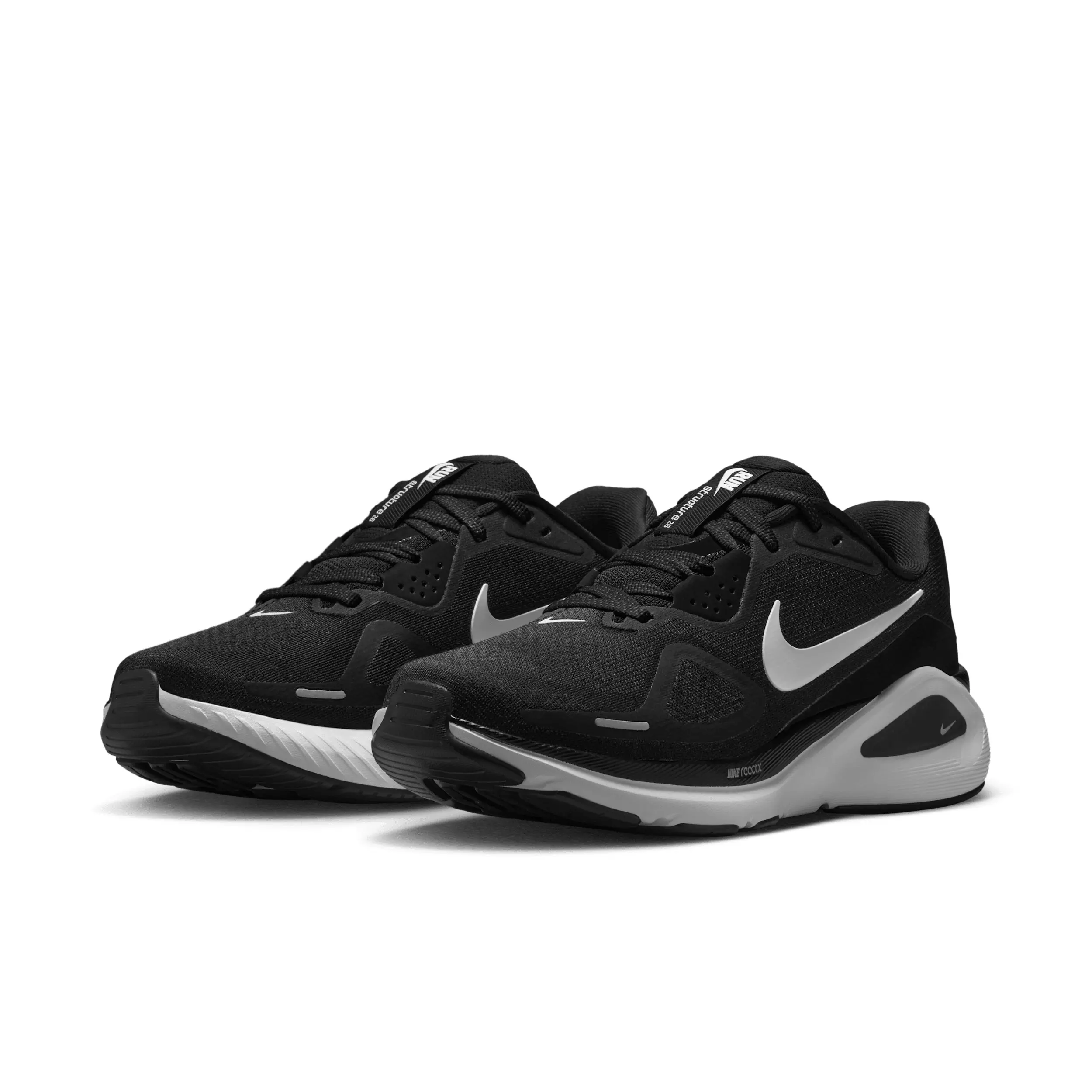 Nike Structure 26 "Black/Cool Grey/Metallic Silver/White" Women's Running Shoe - BLACK/GREY/SILVER/WHITE