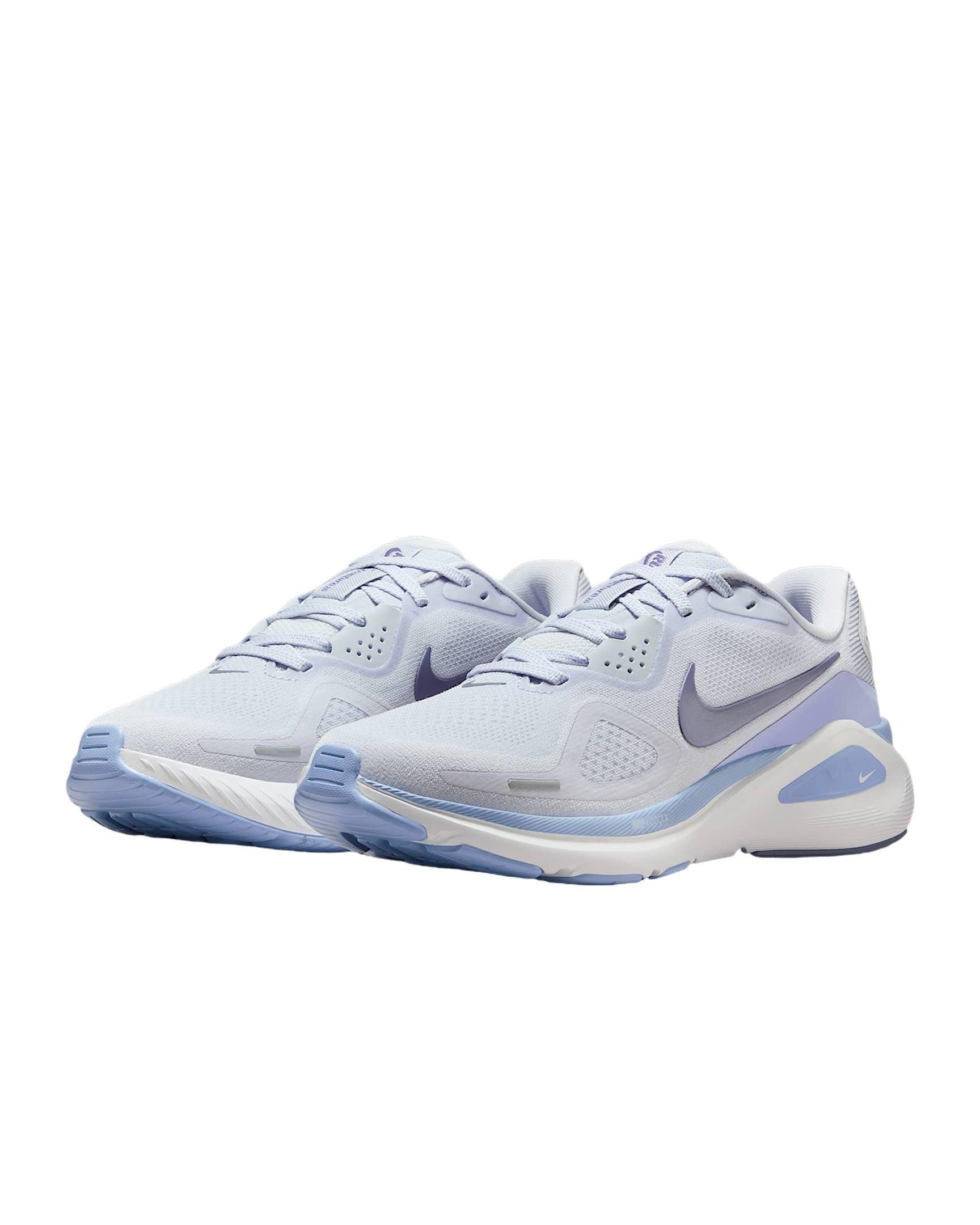Nike Structure 26 "Football Grey/Aluminum/White/World Indigo" Women's Running Shoe - GREY/ALUMINUM/WHITE/INDIGO Thumbnail View 3