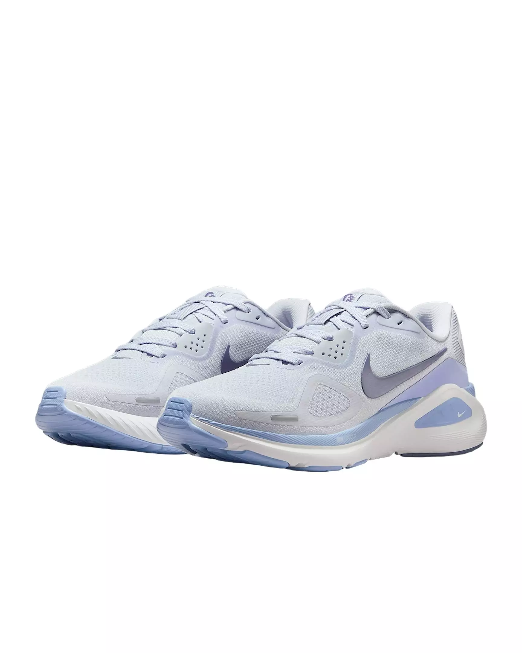 Nike Structure 26 "Football Grey/Aluminum/White/World Indigo" Women's Running Shoe - GREY/ALUMINUM/WHITE/INDIGO