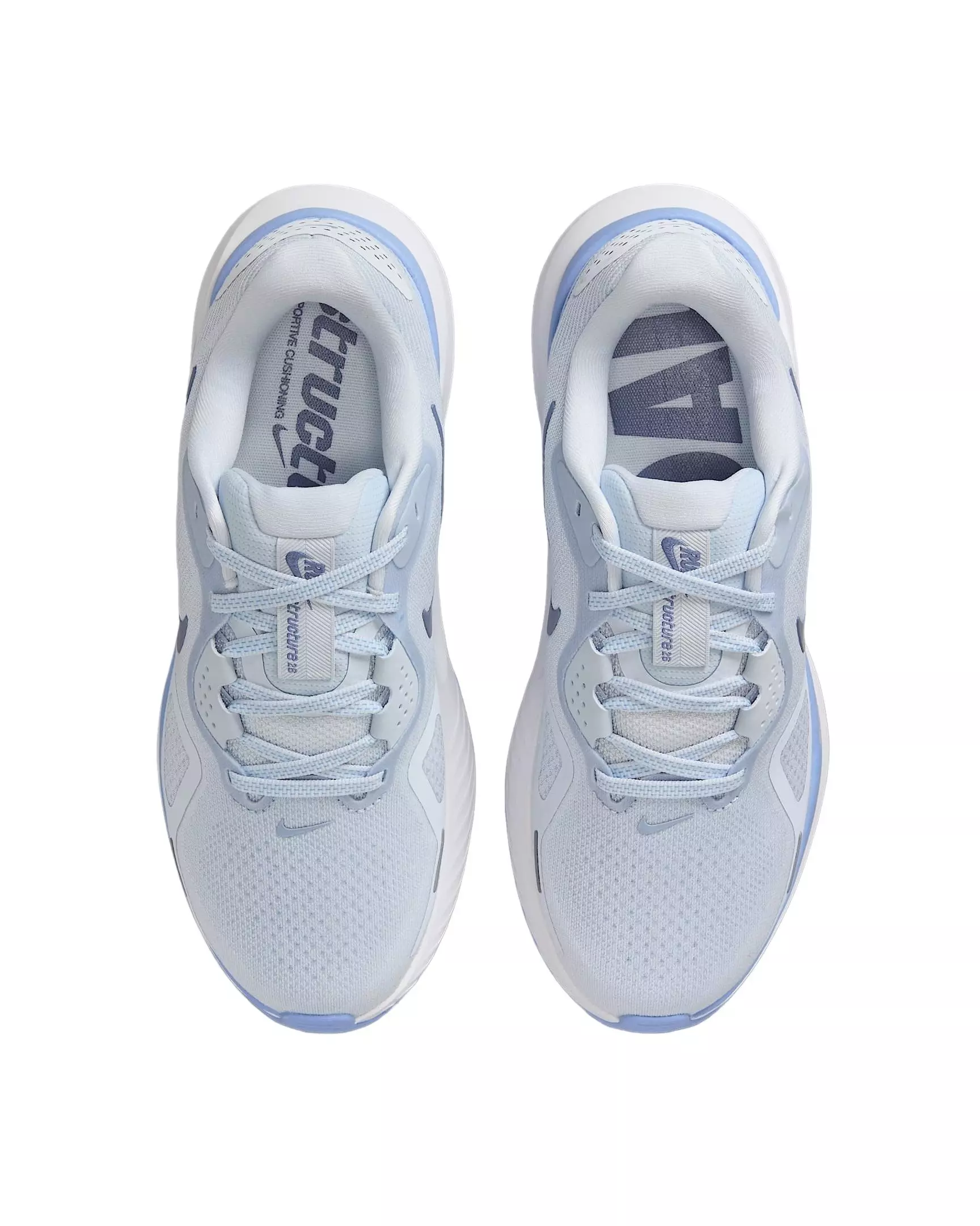 Nike Structure 26 "Football Grey/Aluminum/White/World Indigo" Women's Running Shoe - GREY/ALUMINUM/WHITE/INDIGO