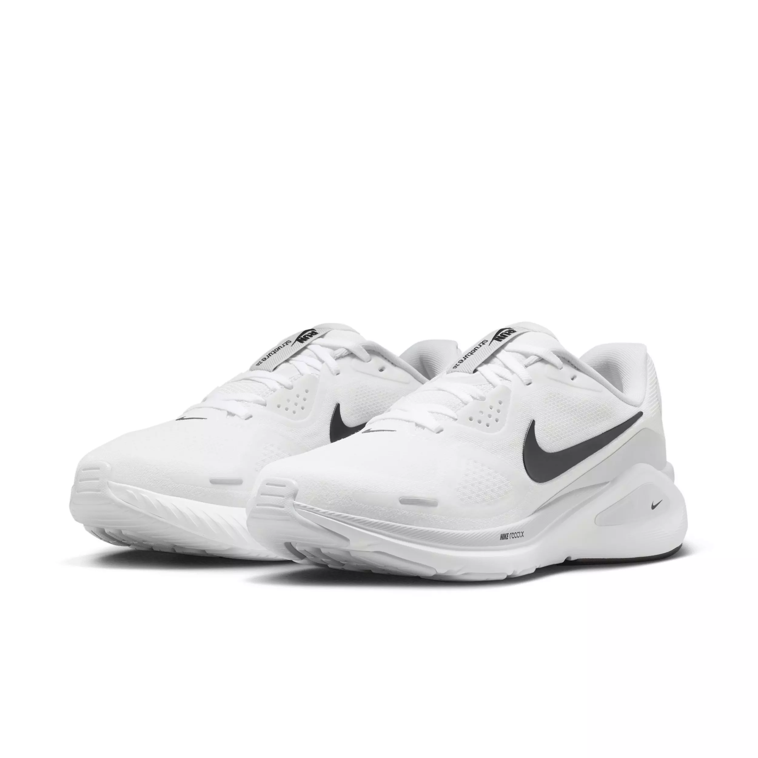 Nike Structure 26 "White/Pure Platinum/Black" Women's Running Shoe - WHITE/PLATINUM/BLACK