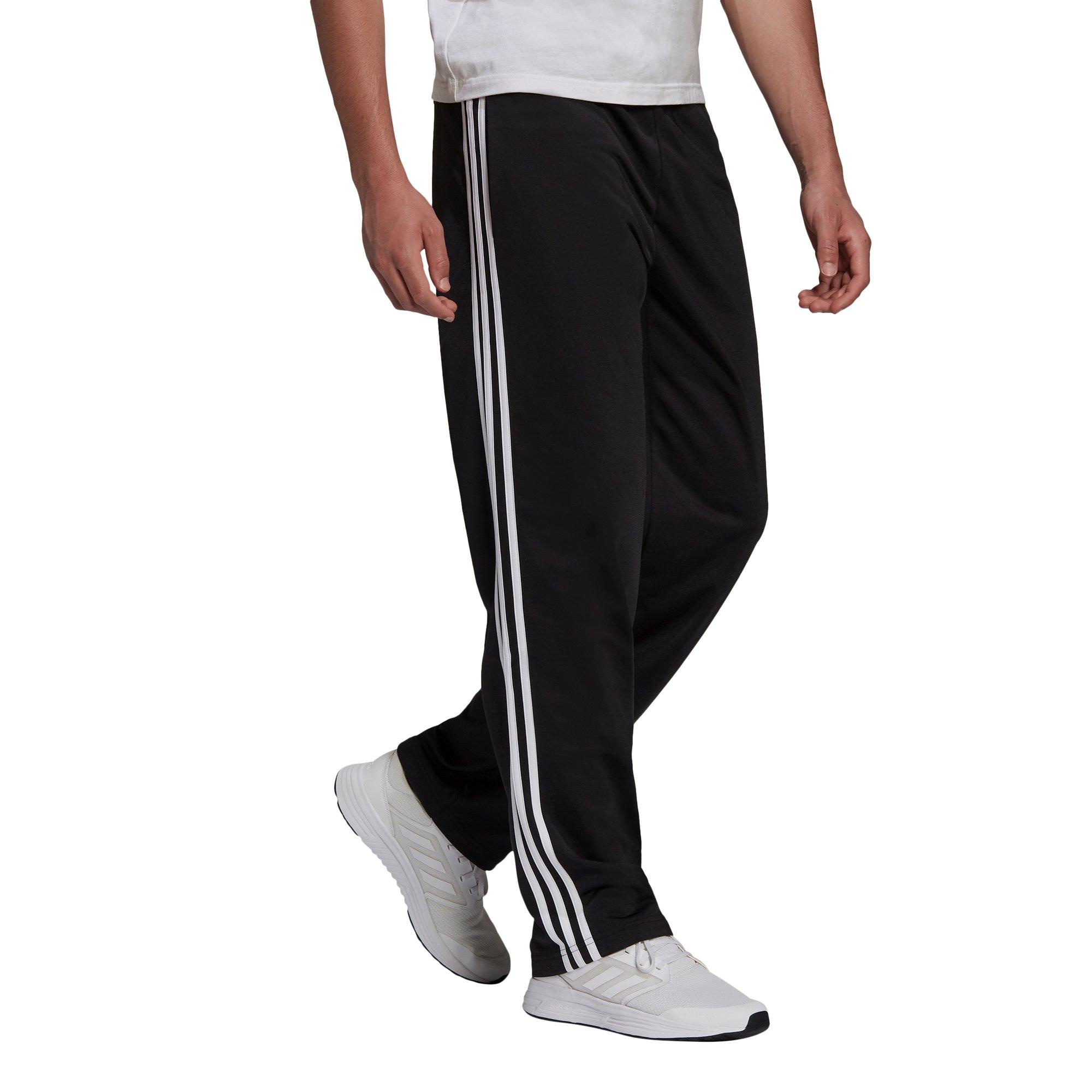 adidas Men's Primegreen Essentials Warm-Up Open Hem 3-Stripes Track Pants