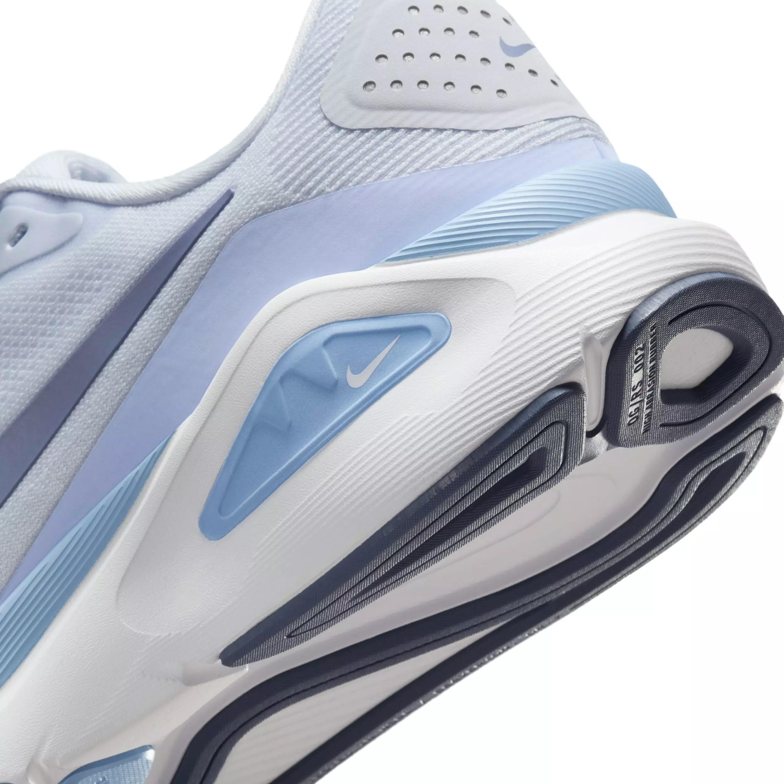 Nike Structure 26 "Football Grey/Aluminum/White/World Indigo" Women's Wide Running Shoe - GREY/ALUMINUM/WHITE/INDIGO