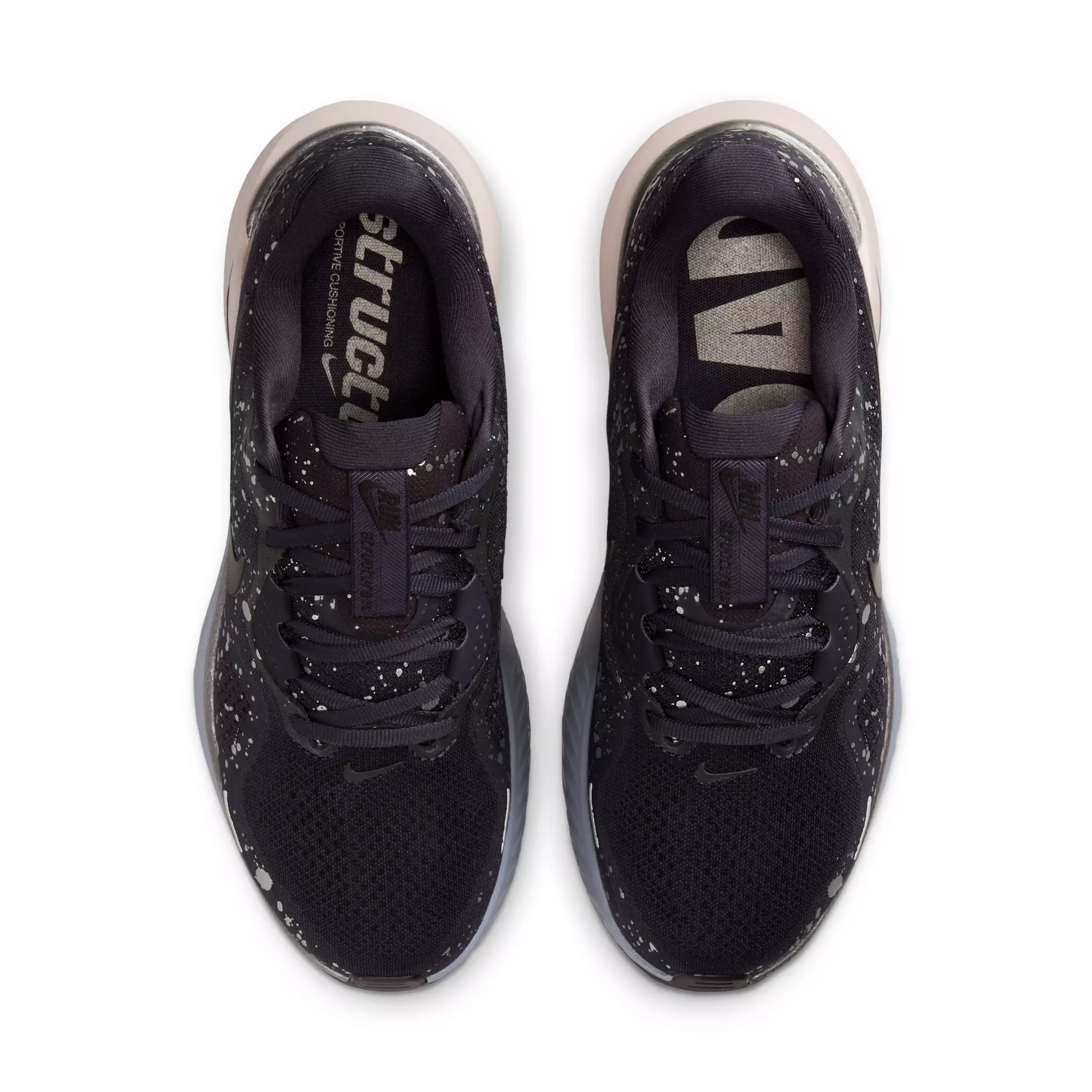 Nike Structure 26 SE "Cave Purple/Metallic Dark Grey/Silt Red/Black" Women's Running Shoe - PURPLE/DK GREY/RED/BLACK