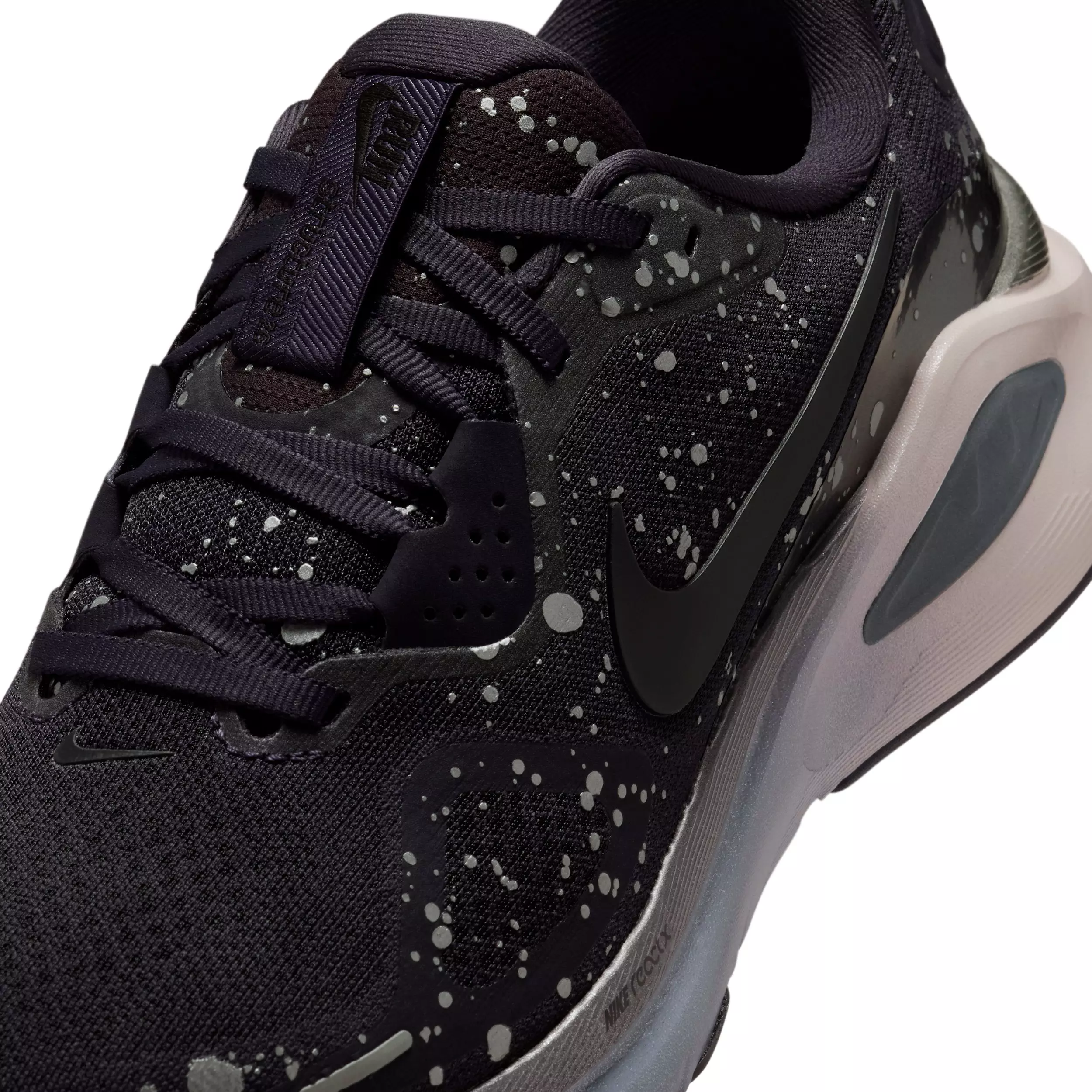 Nike Structure 26 SE "Cave Purple/Metallic Dark Grey/Silt Red/Black" Women's Running Shoe - PURPLE/DK GREY/RED/BLACK