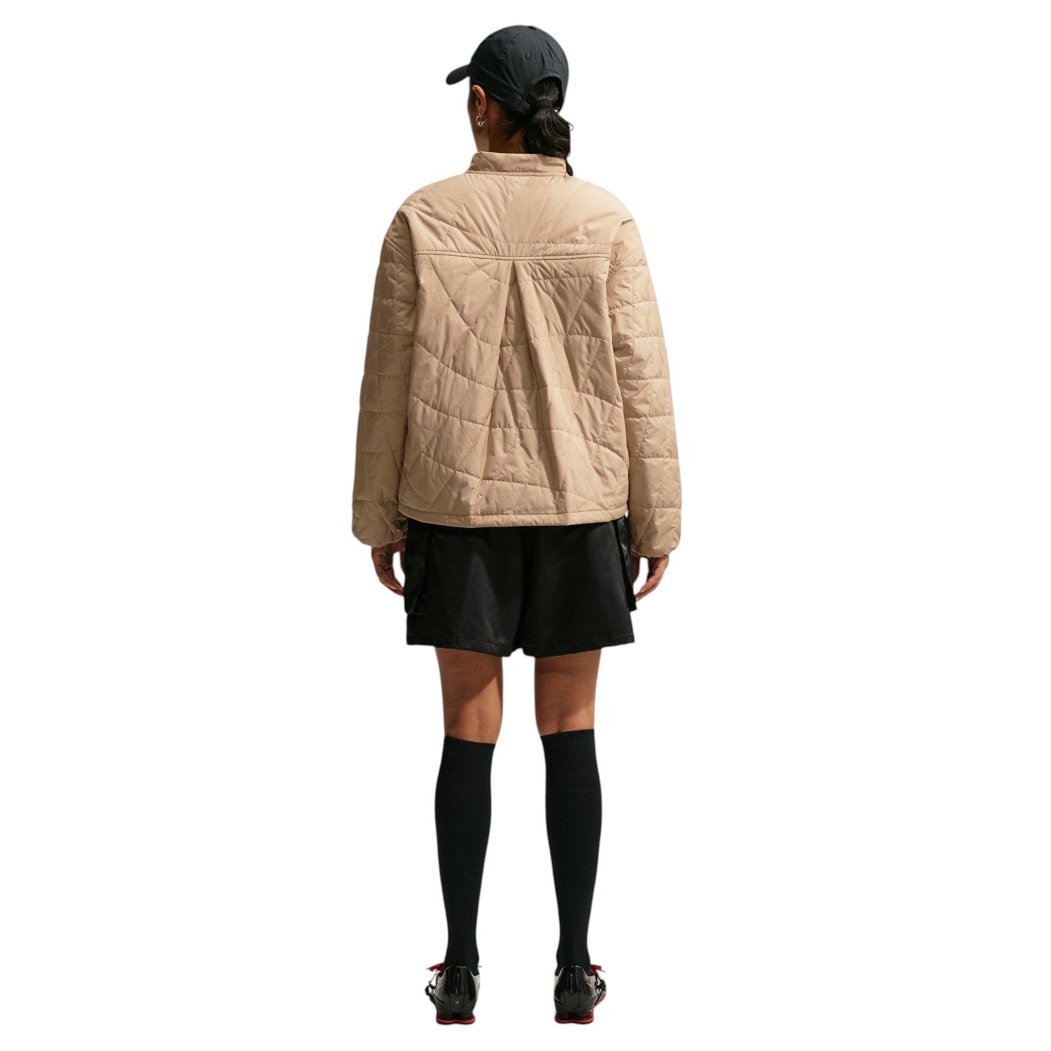 Nike Women's Therma-FIT Cropped Quilted Barn Jacket - Beige - BEIGE