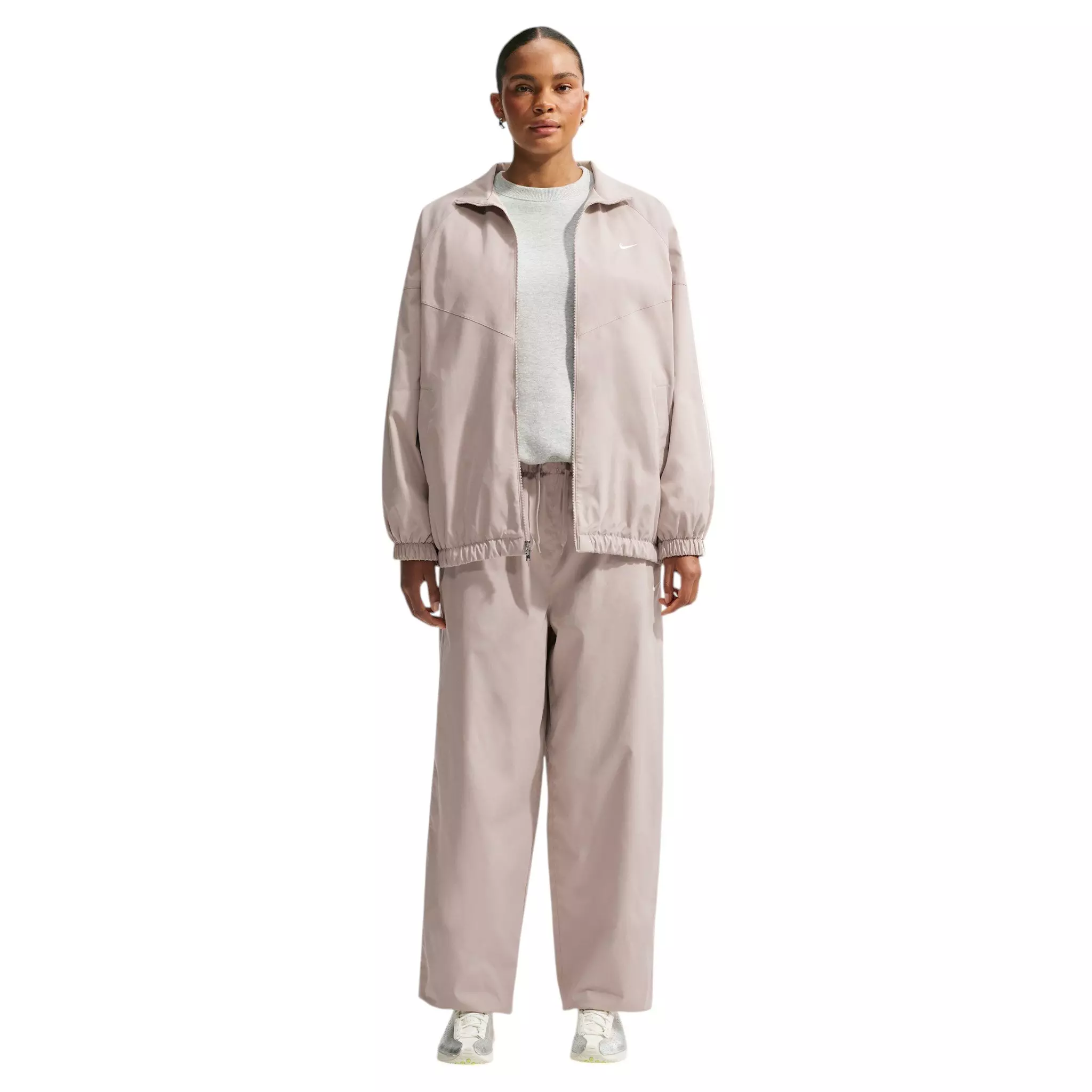 Nike Women's Essentials Oversized Track Jacket - Cream - CREAM