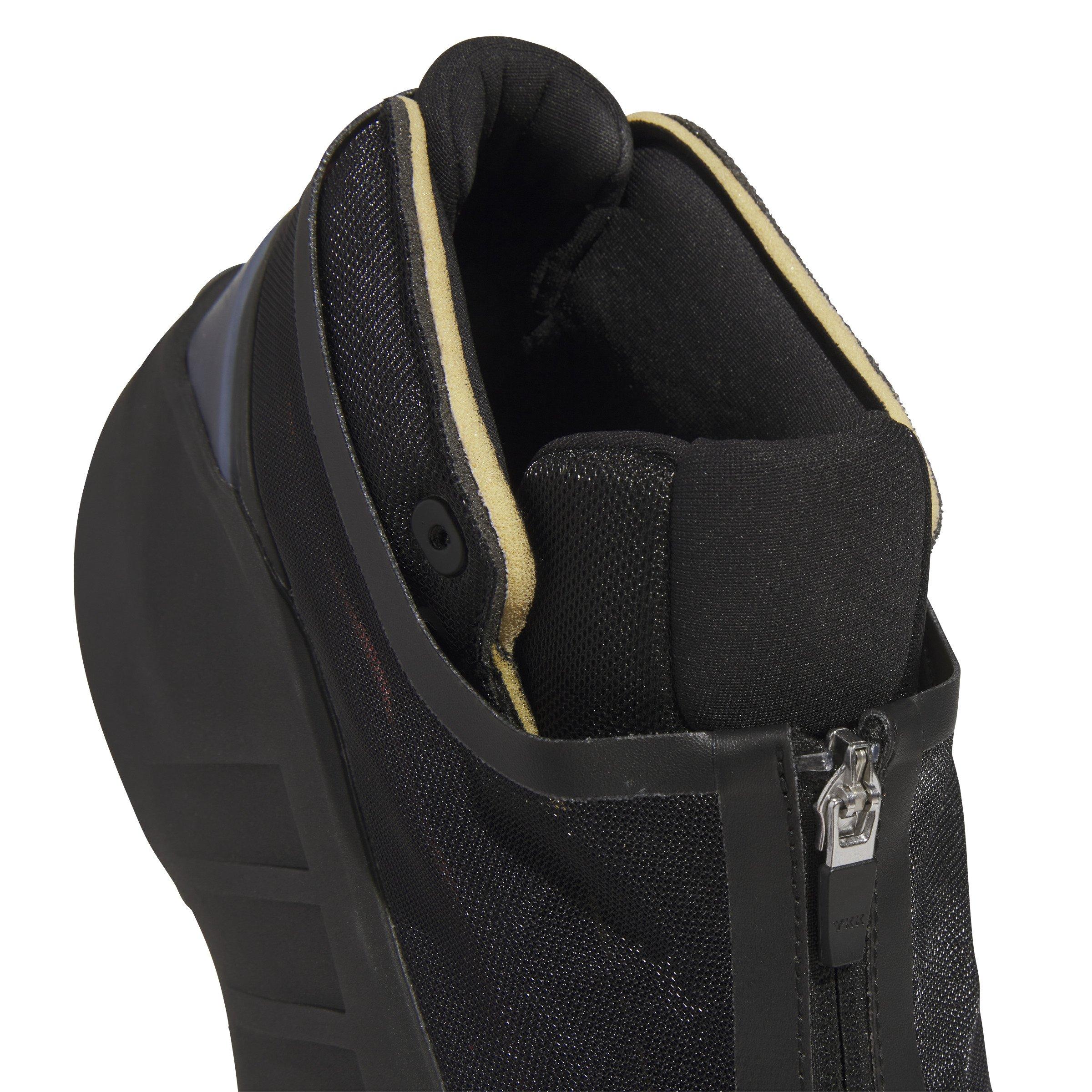 adidas Crazy IIInfinity "Core Black/Preloved Ruby/Charcoal" Unisex Basketball Shoe - BLACK Thumbnail View 7