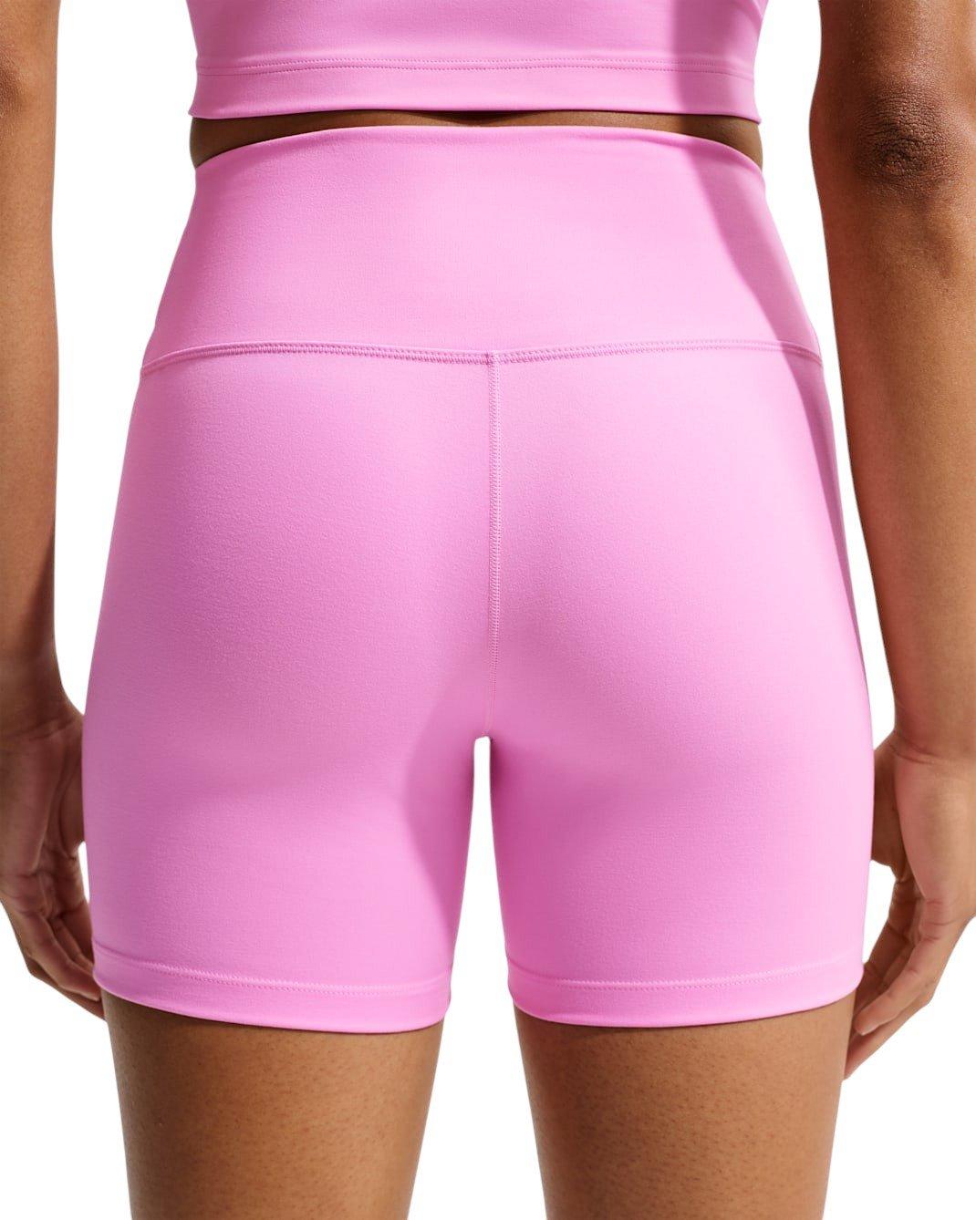 Nike Women's One High-Waisted 5" Biker Shorts - Pink - PINK Thumbnail View 2