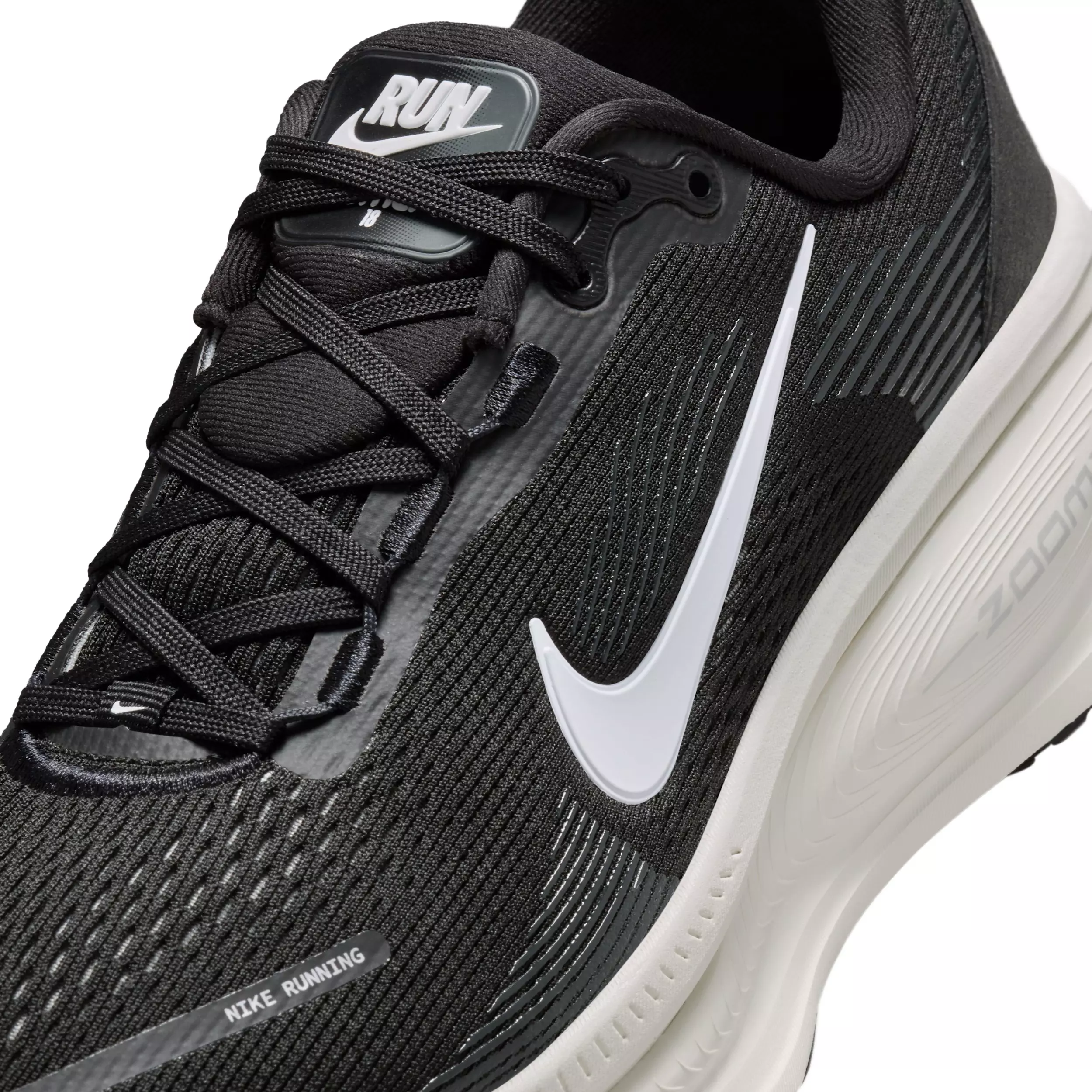 Nike Vomero 18 "Black/Coconut Milk/Light Iron Ore/Summit White" Women's Running Shoe - BLACK/MILK/LT IRON/WHITE