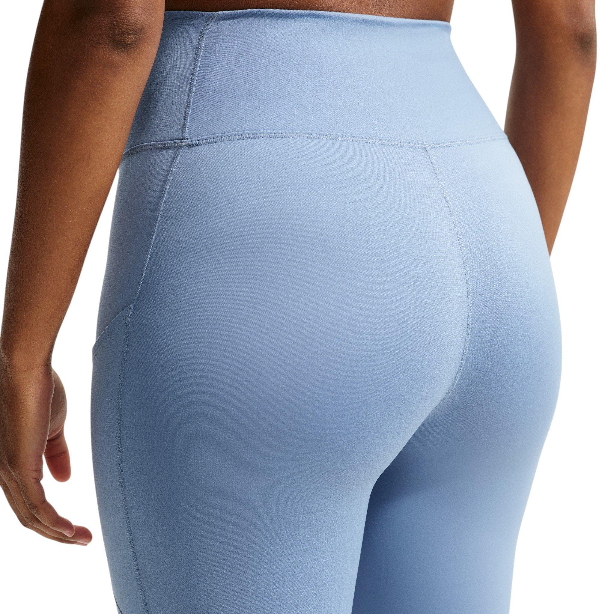 Nike Women's One High-Waisted 7/8 Leggings with Pockets - Blue - BLUE
