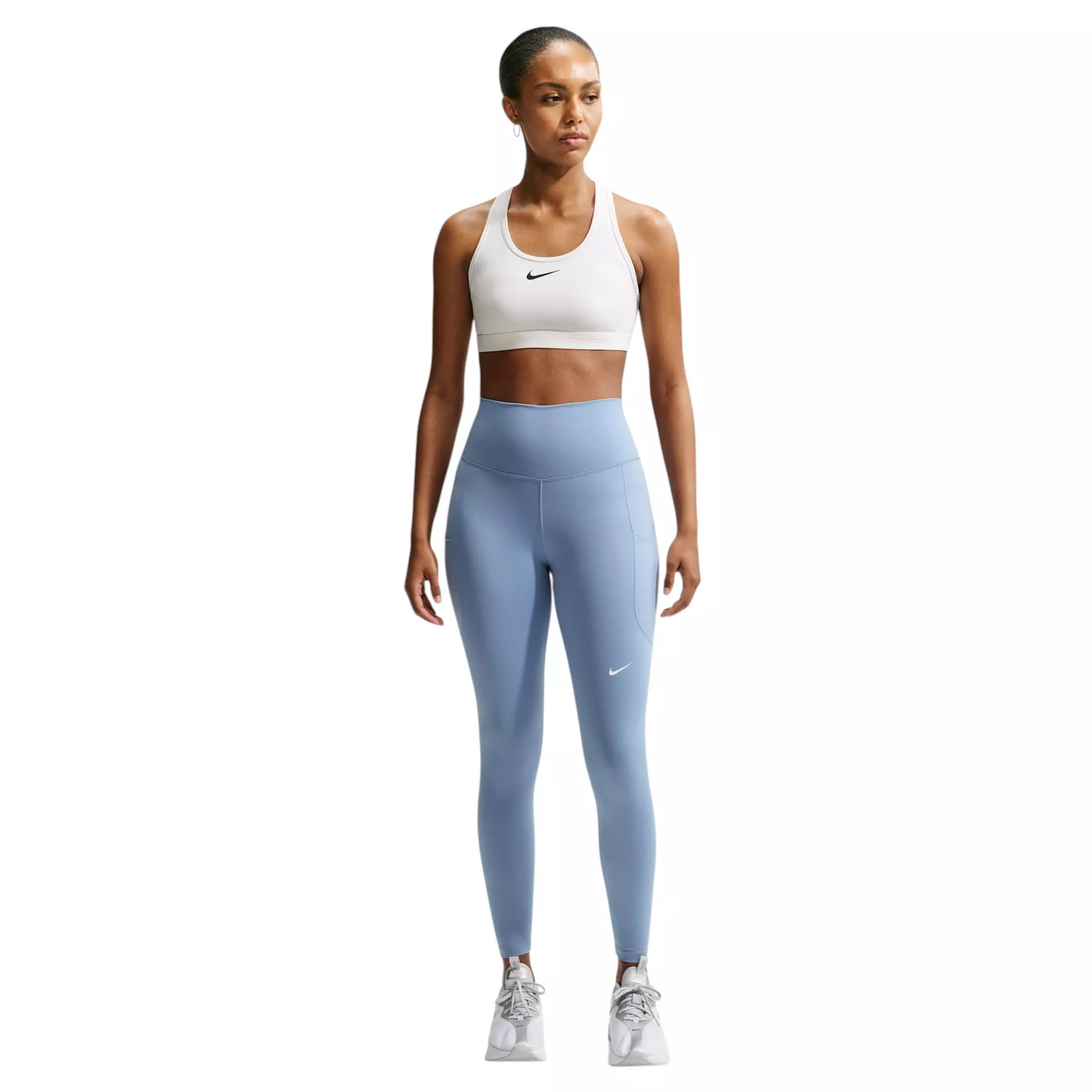 Nike Women's One High-Waisted 7/8 Leggings with Pockets - Blue - BLUE