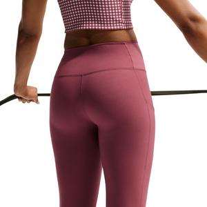 Nike Women's One High-Waisted 7/8 Leggings with Pockets - Pink Smoke - PINK SMOKE