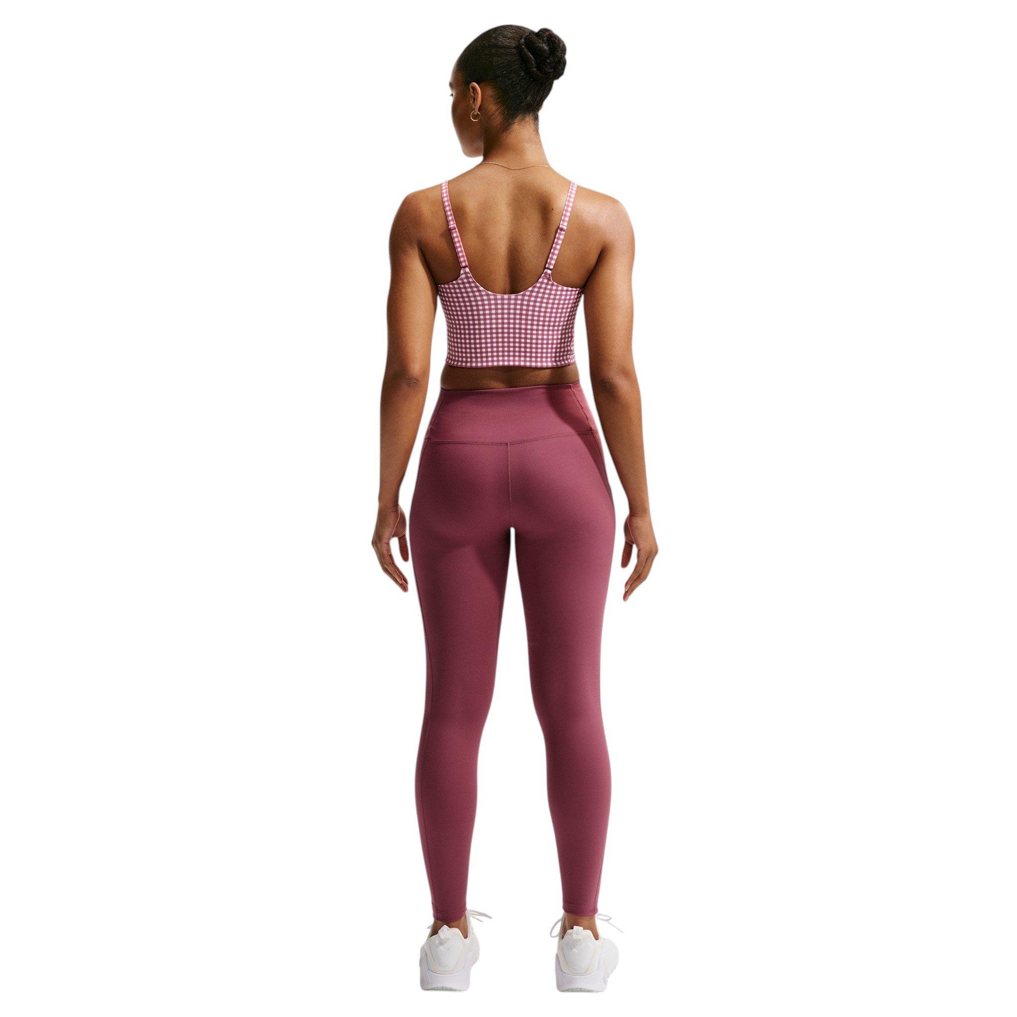 Nike Women's One High-Waisted 7/8 Leggings with Pockets - Pink Smoke - PINK SMOKE