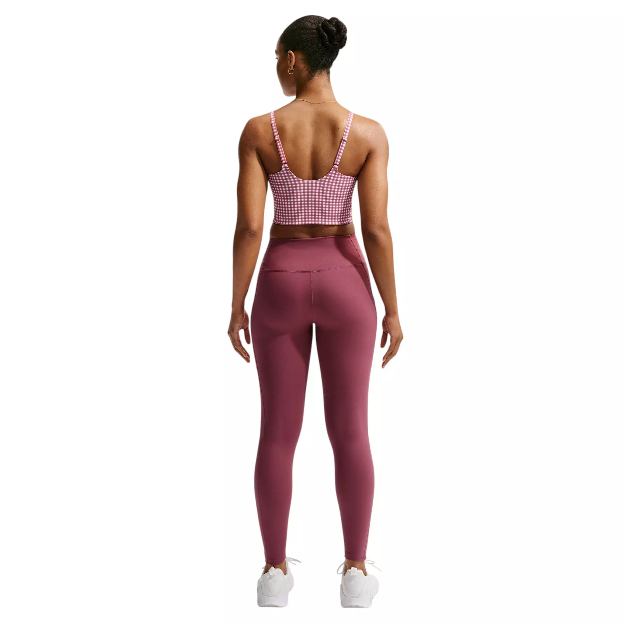 Nike Women's One High-Waisted 7/8 Leggings with Pockets - Pink Smoke - PINK SMOKE