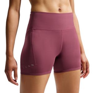 Nike Women's Swift High-Waisted 4" Tight Running Shorts with Pockets - Pink Smoke - PINK SMOKE