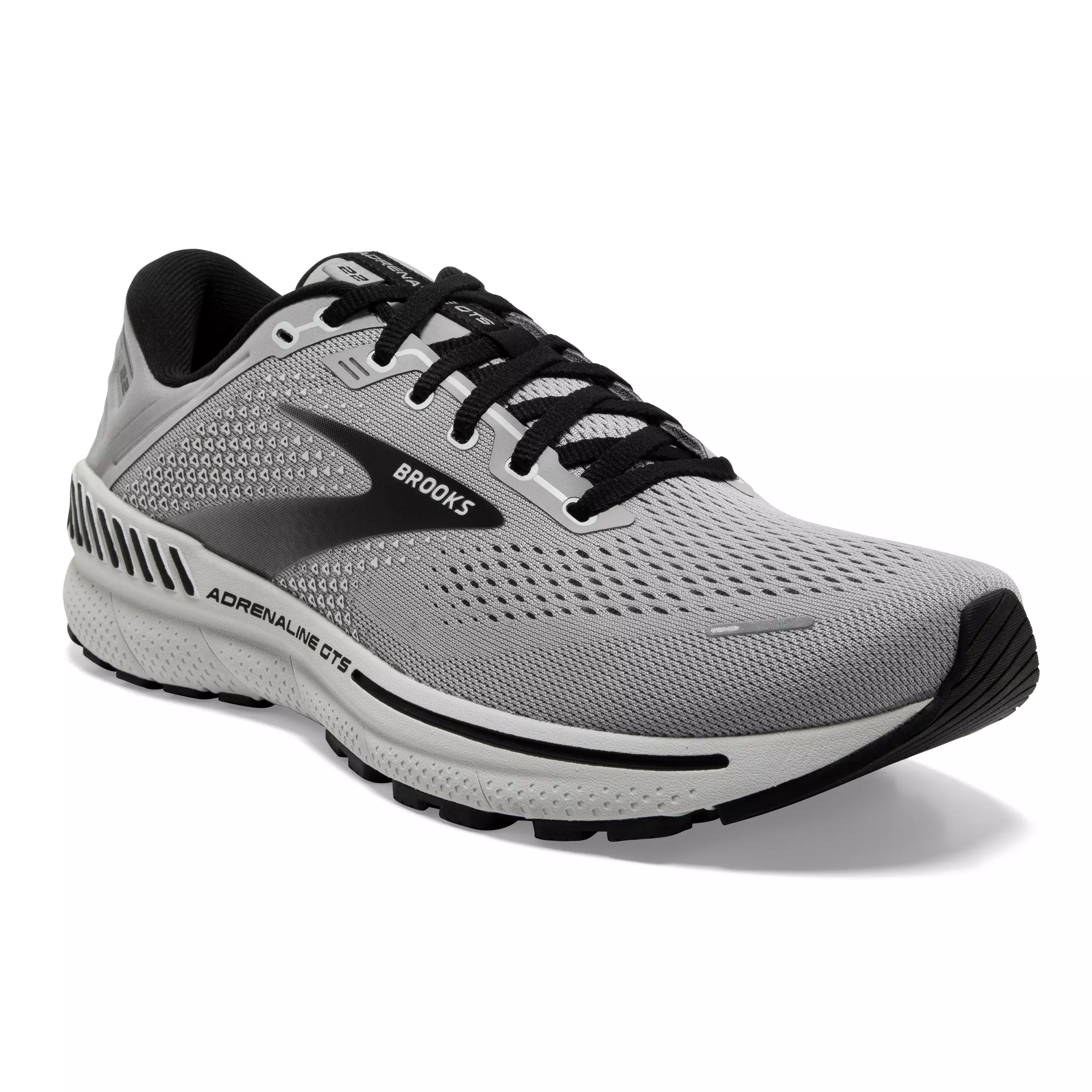 Brooks Adrenaline GTS 22 "Alloy/Grey/Black" Men's Narrow Running Shoe - ALLOY/GREY/BLACK