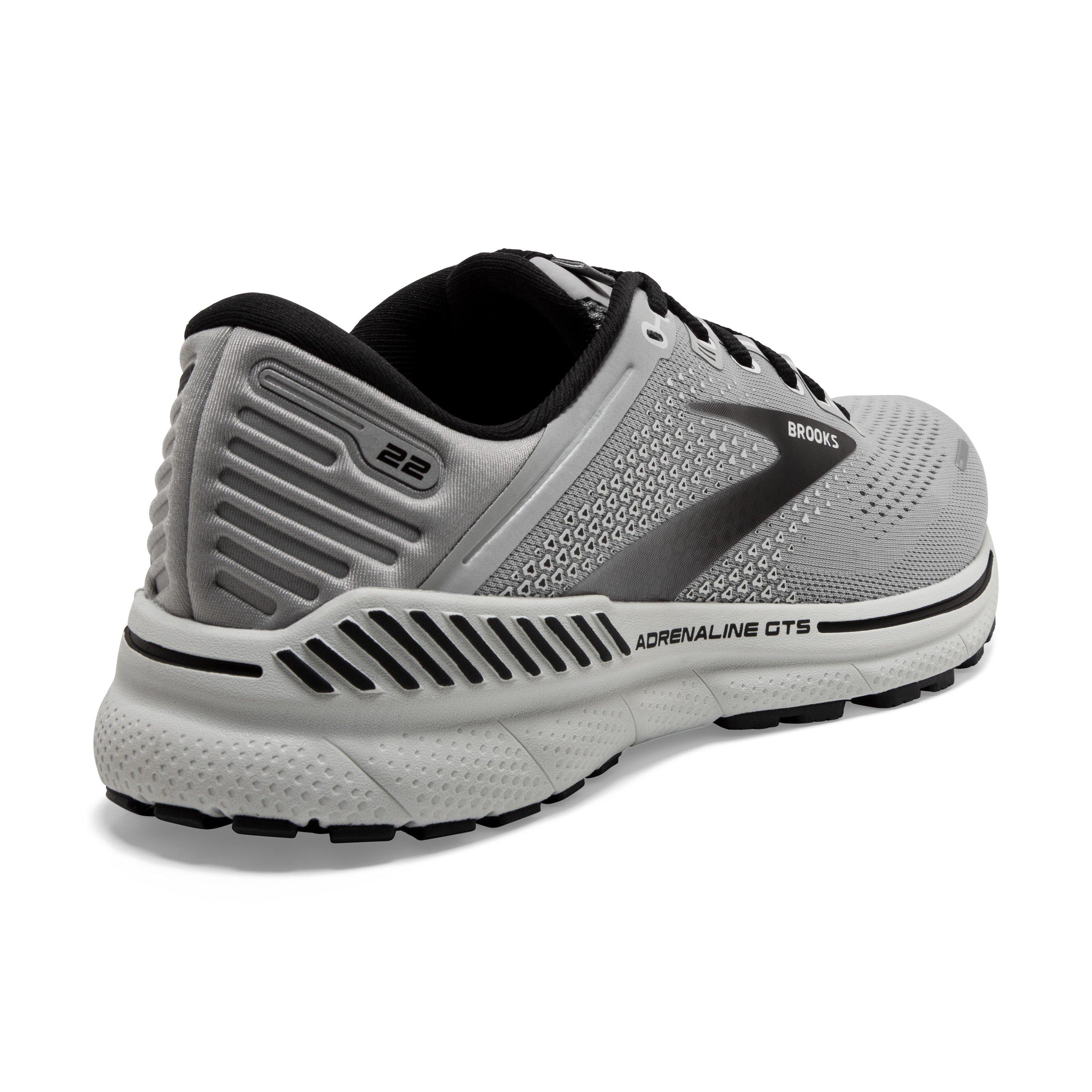 Brooks Adrenaline GTS 22 "Alloy/Grey/Black" Men's Narrow Running Shoe - ALLOY/GREY/BLACK Thumbnail View 4