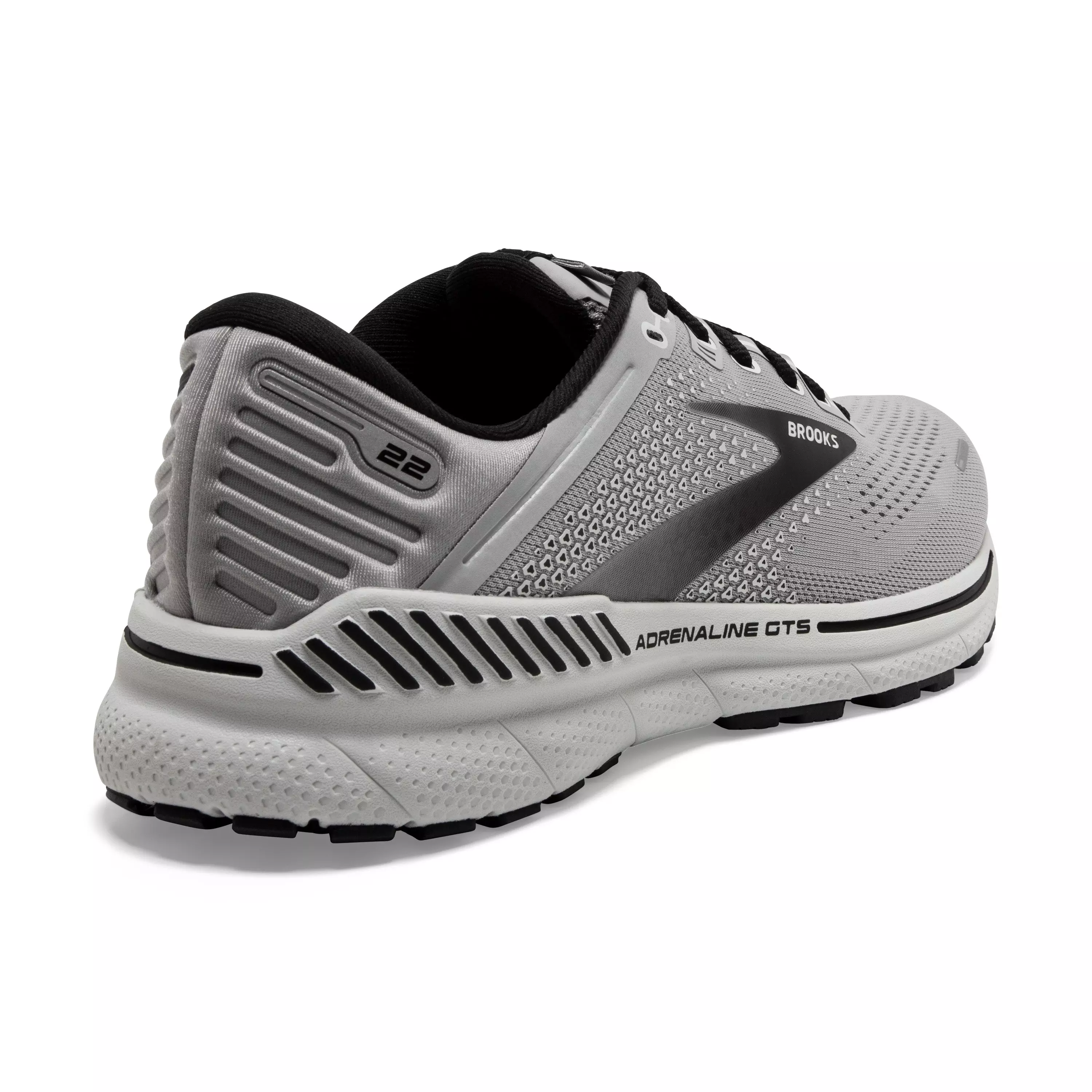 Brooks Adrenaline GTS 22 "Alloy/Grey/Black" Men's Narrow Running Shoe - ALLOY/GREY/BLACK
