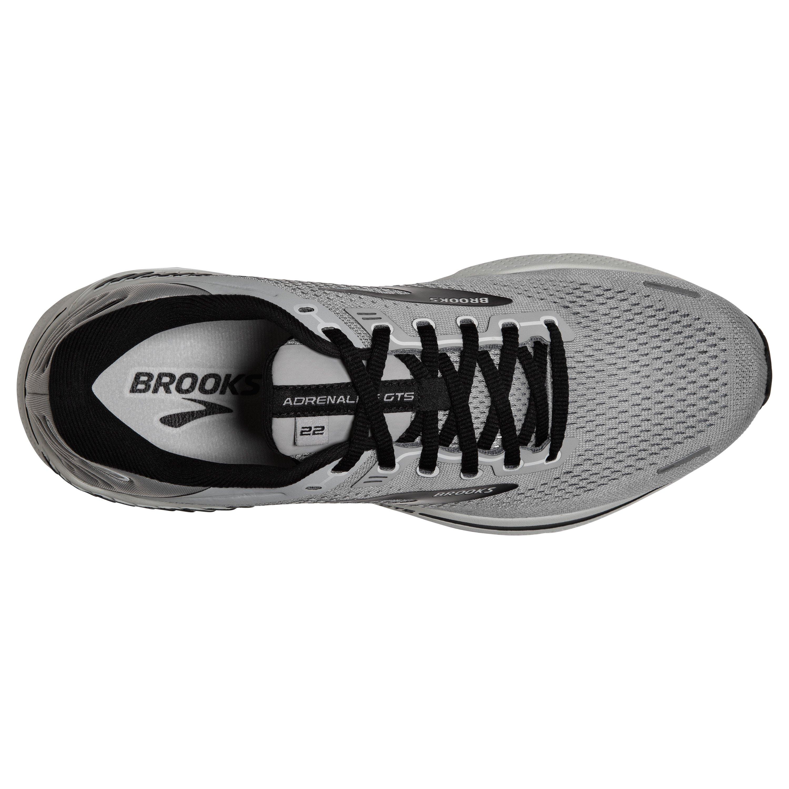 Brooks Adrenaline GTS 22 "Alloy/Grey/Black" Men's Narrow Running Shoe - ALLOY/GREY/BLACK Thumbnail View 5