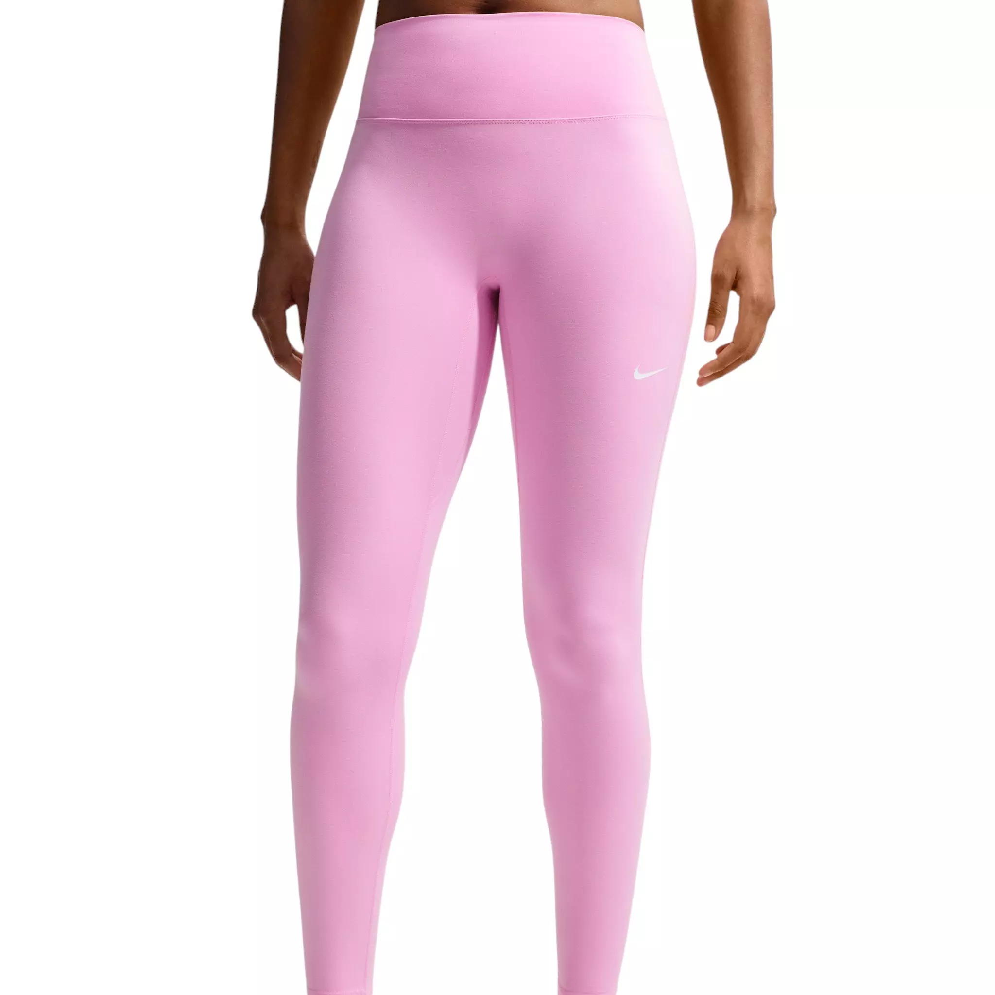 Nike Women's One Seamless Front High-Waisted Full-Length Leggings - Pink - PINK