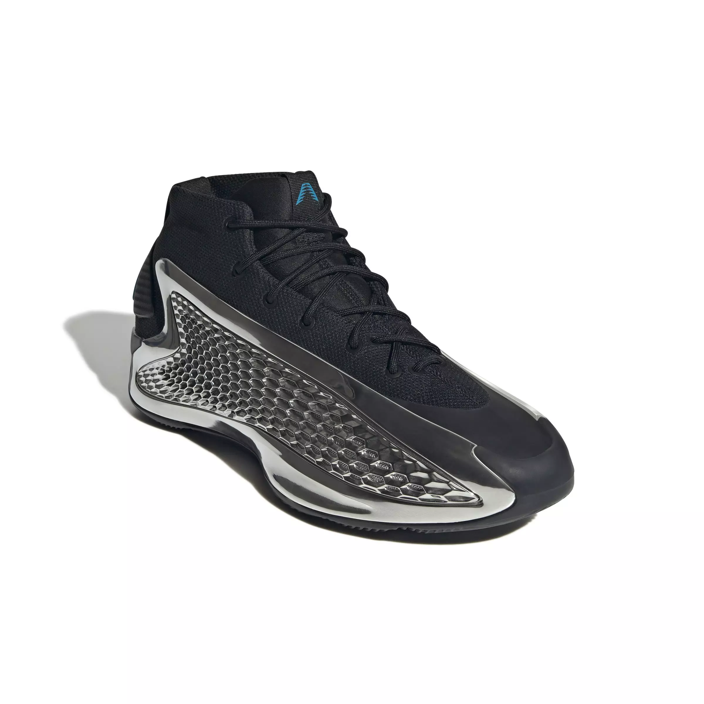 adidas Anthony Edwards 1 Low "Core Black/Silver Metallic/Core Black" Unisex Basketball Shoe - BLACK