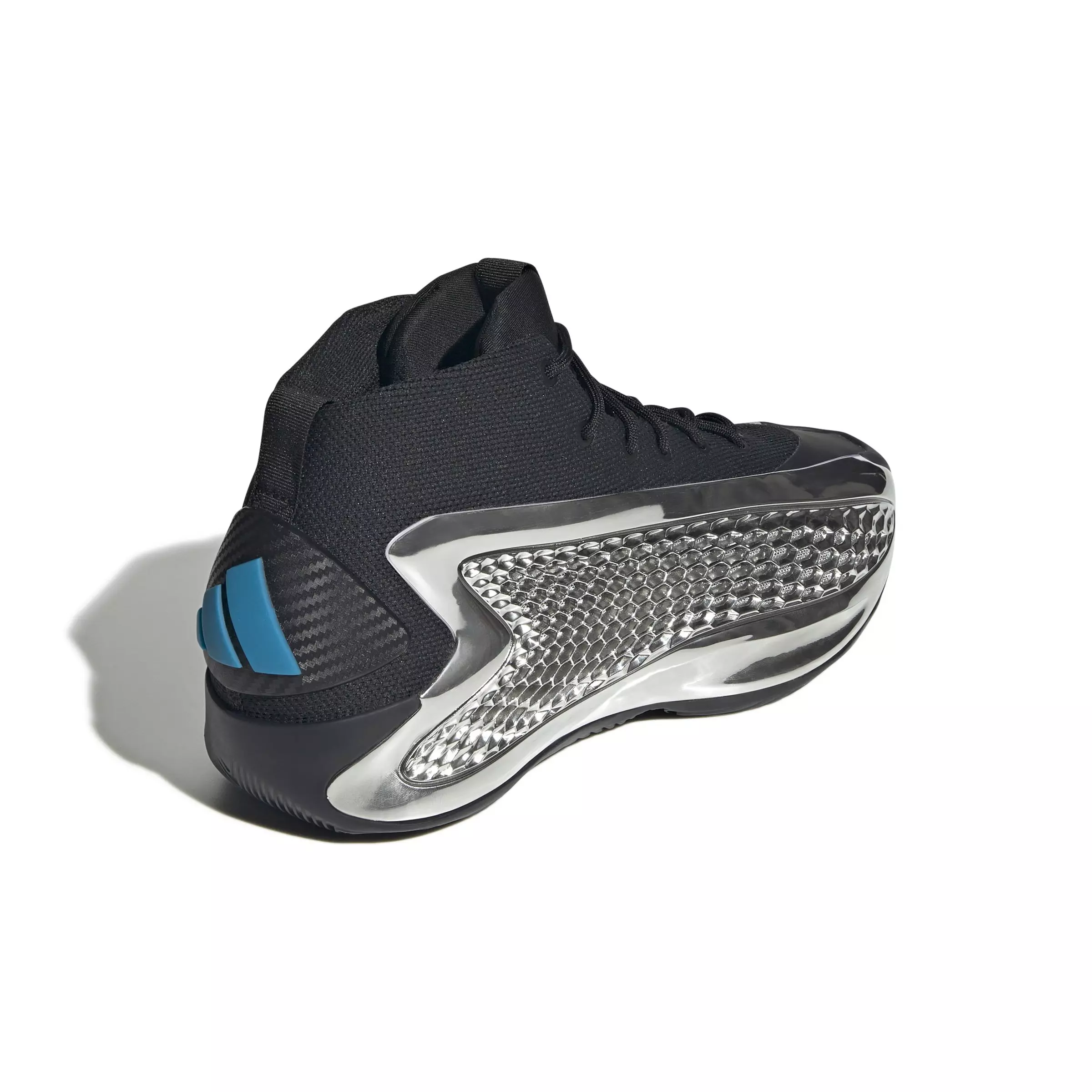 adidas Anthony Edwards 1 Low "Core Black/Silver Metallic/Core Black" Unisex Basketball Shoe - BLACK