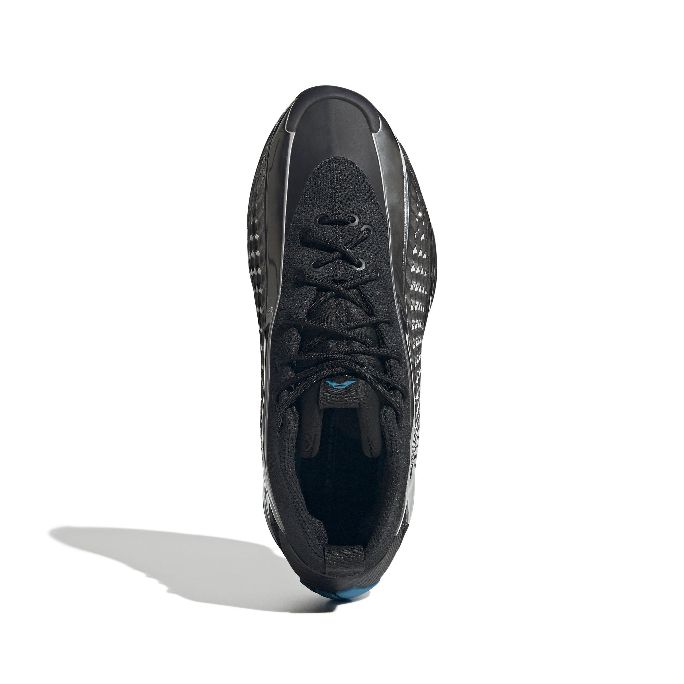 adidas Anthony Edwards 1 Low "Core Black/Silver Metallic/Core Black" Unisex Basketball Shoe - BLACK Thumbnail View 5