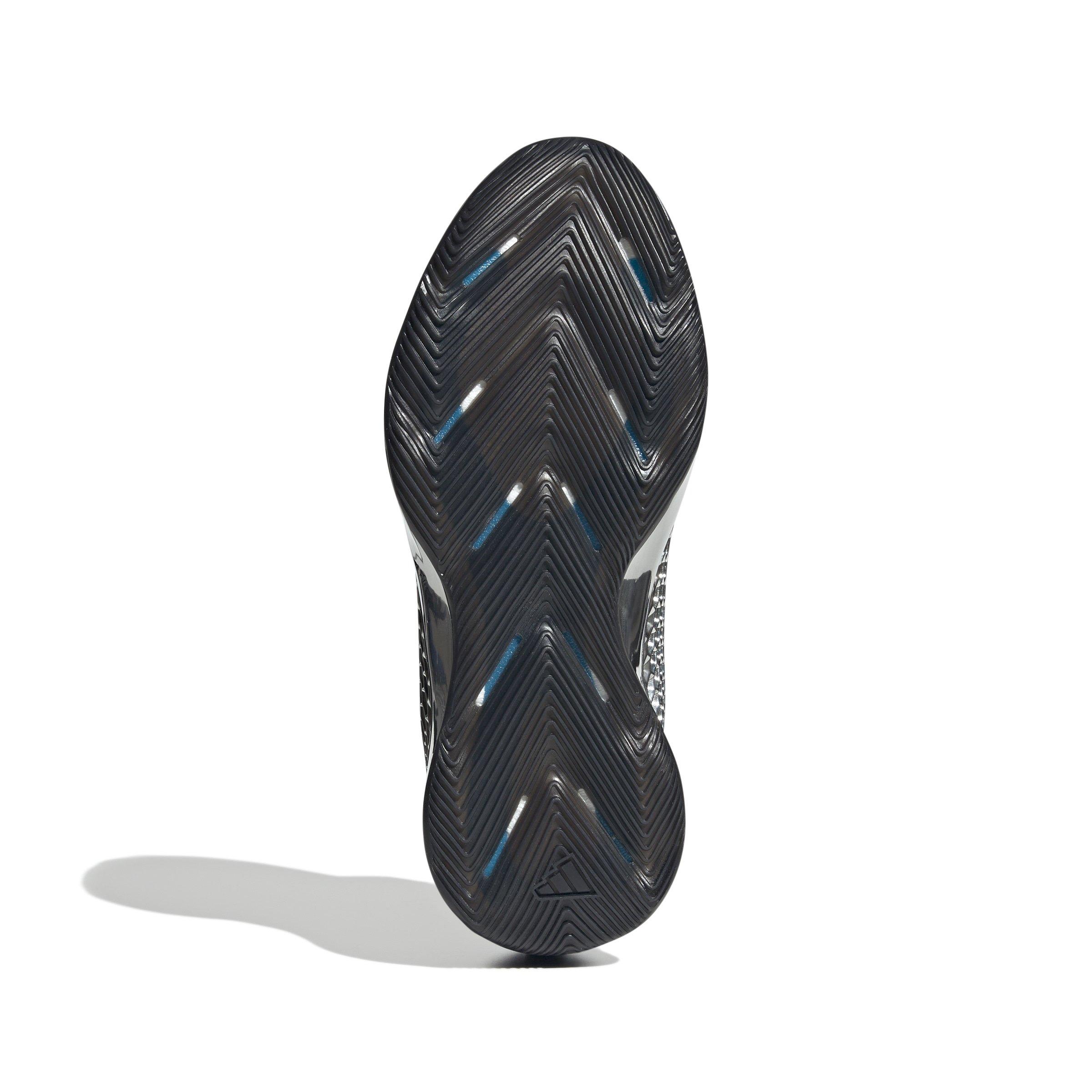 adidas Anthony Edwards 1 Low "Core Black/Silver Metallic/Core Black" Unisex Basketball Shoe - BLACK Thumbnail View 6