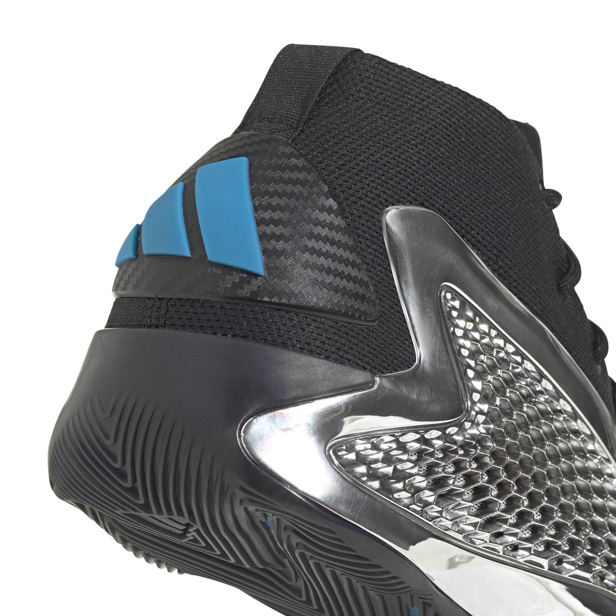 adidas Anthony Edwards 1 Low "Core Black/Silver Metallic/Core Black" Unisex Basketball Shoe - BLACK Thumbnail View 8