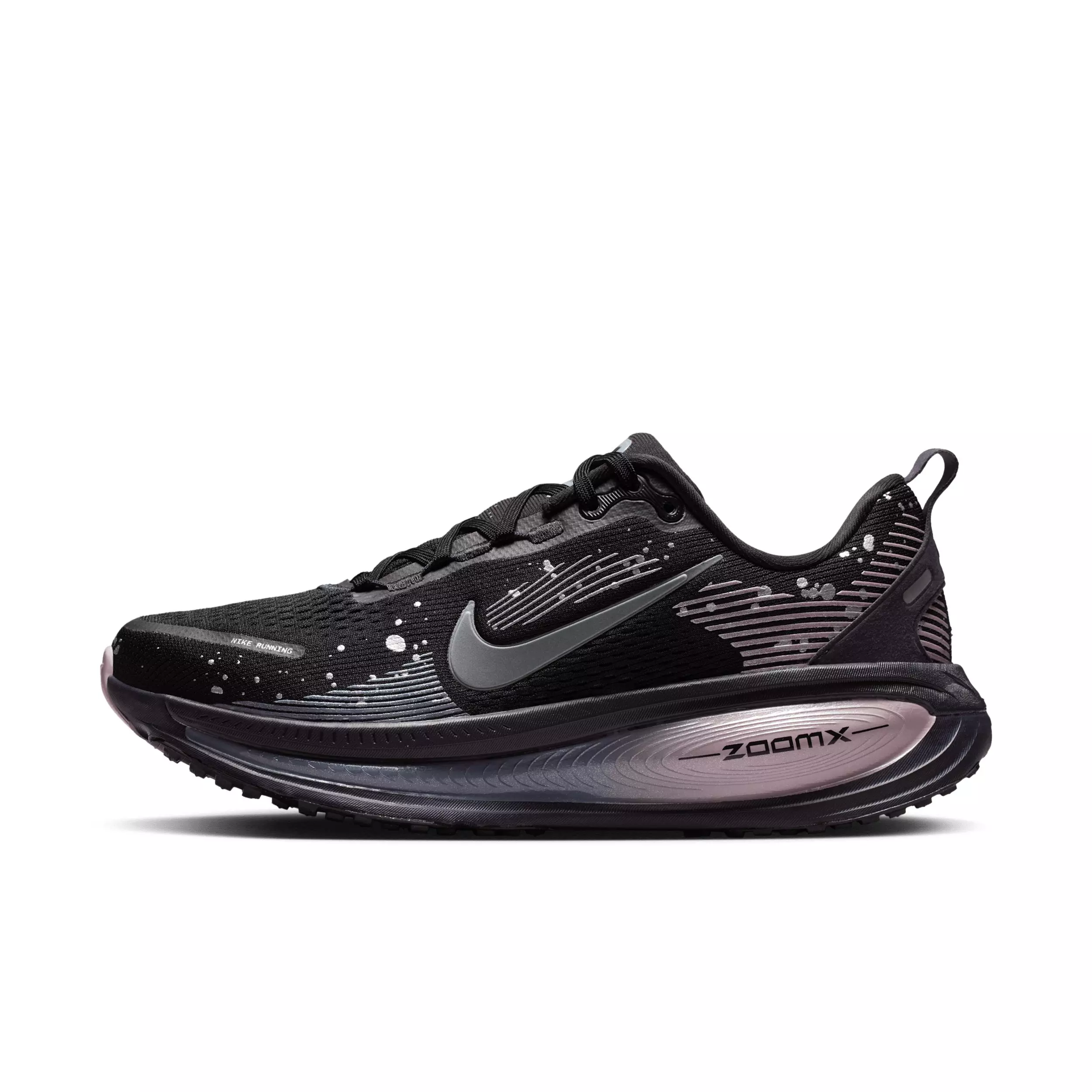 Nike Vomero 18 SE "Black/Cave Purple/Ashen Slate/Metallic Dark Grey" Women's Running Shoe - BLACK/PURPLE/SLATE/DK GREY