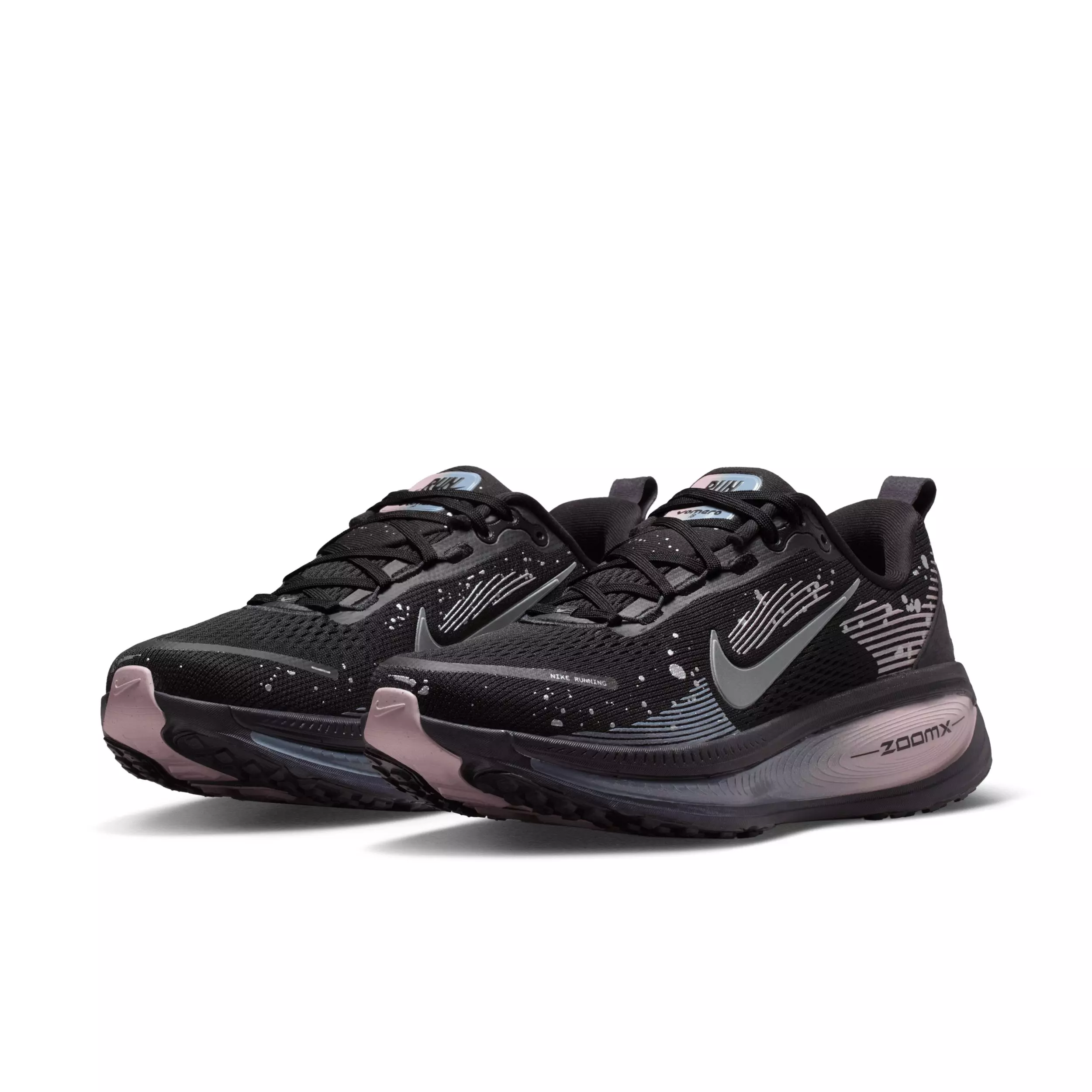 Nike Vomero 18 SE "Black/Cave Purple/Ashen Slate/Metallic Dark Grey" Women's Running Shoe - BLACK/PURPLE/SLATE/DK GREY