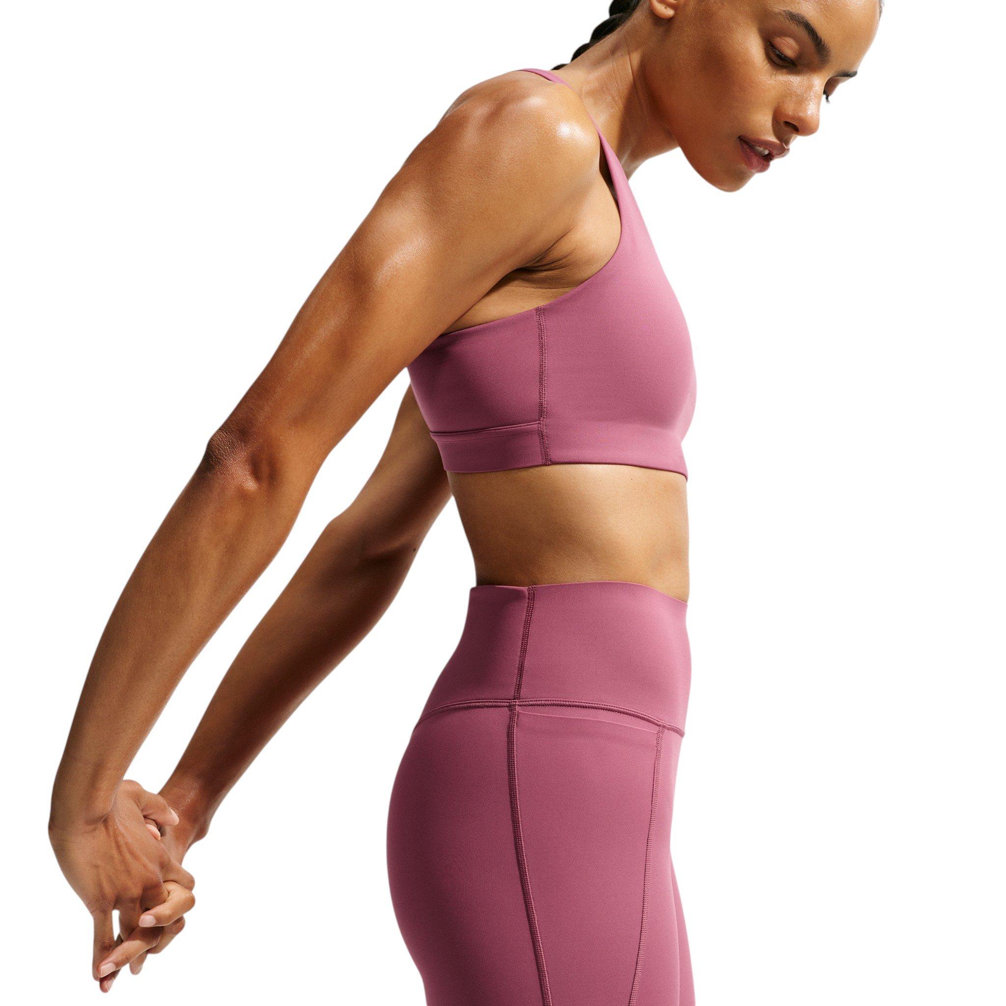 Nike Women's Universa High-Waisted Full-Length with No Front Seam - Pink Smoke - PINK SMOKE