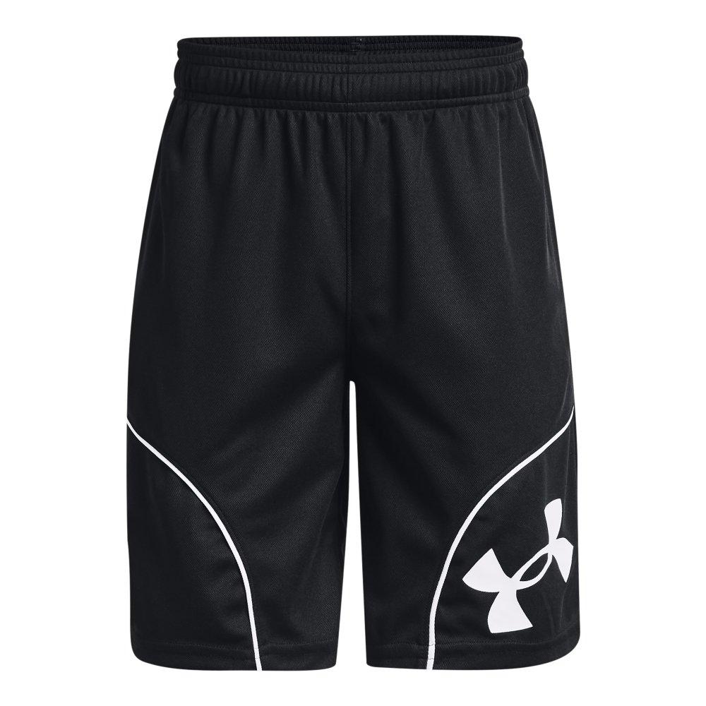 Under Armour Boys' Perimeter Shorts-Black/White - BLACK/WHITE Thumbnail View 1