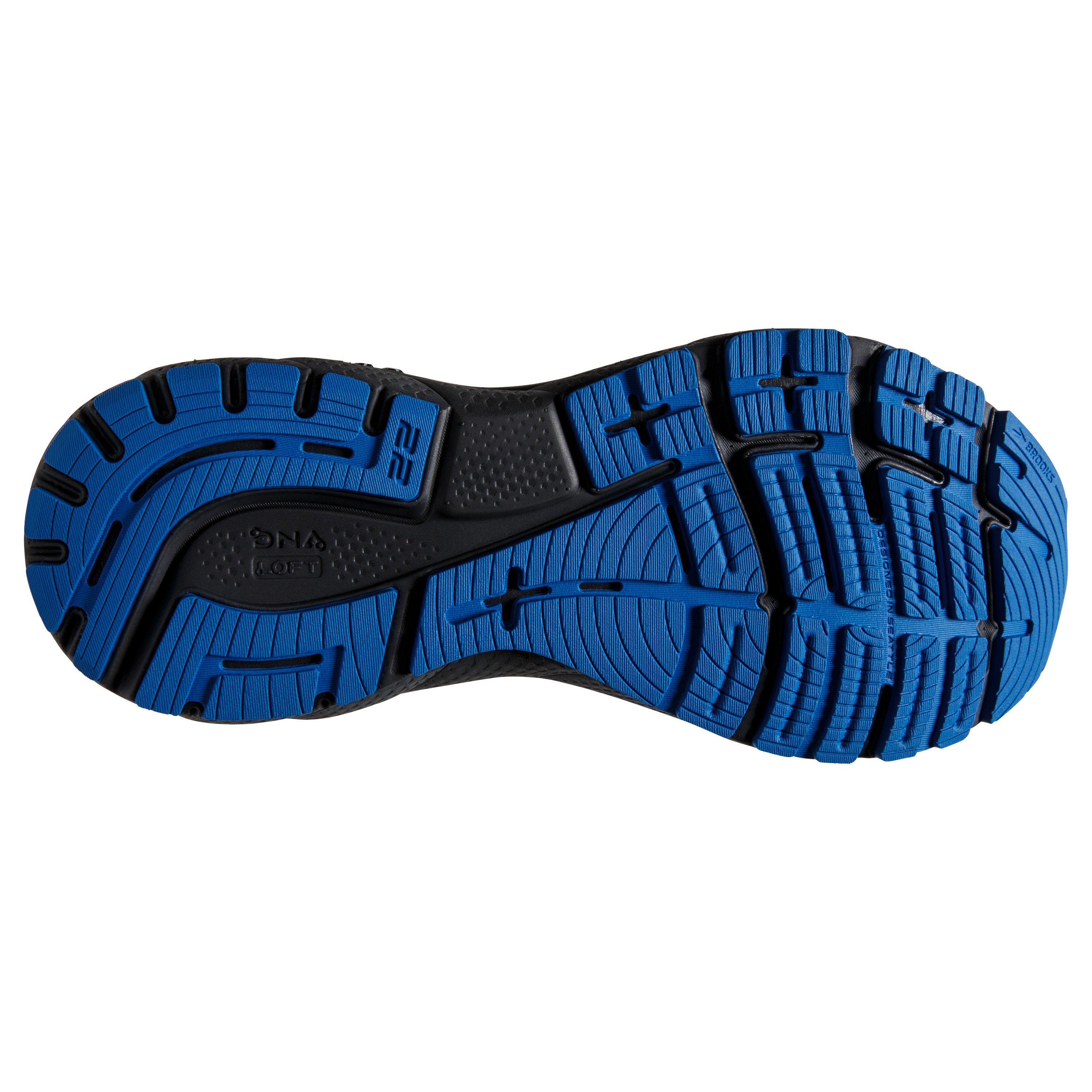 Brooks Adrenaline GTS 22 "Black/Blue/Multi Color" Men's Running Shoe - BLACK/BLUE/MULTICOLOR Thumbnail View 6