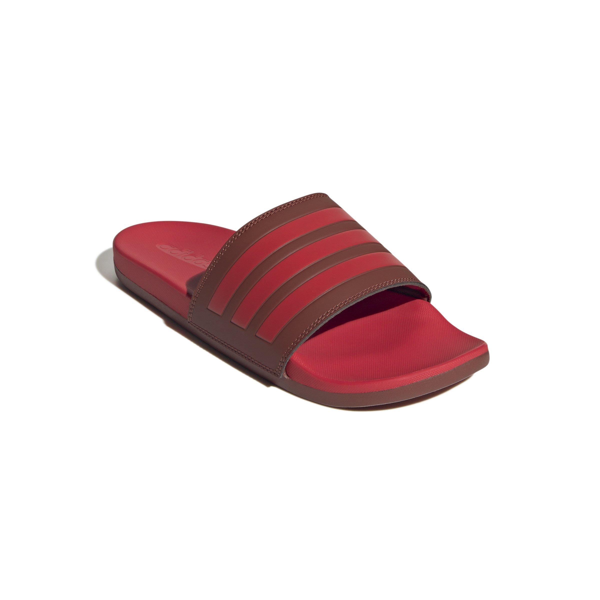 adidas Adilette Comfort "Preloved Ruby/Pure Ruby/Pure Ruby" Unisex Slide - RED Thumbnail View 3