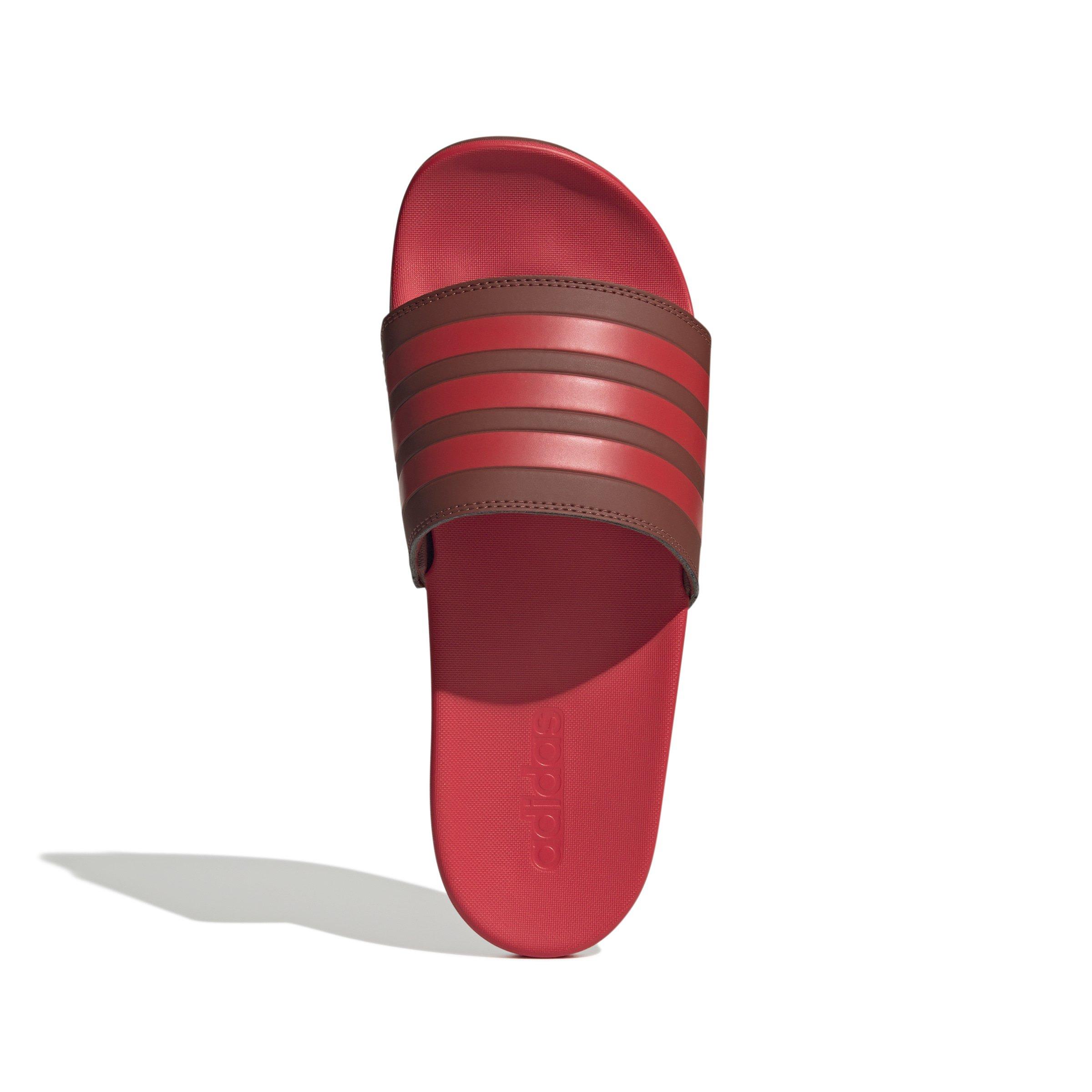 adidas Adilette Comfort "Preloved Ruby/Pure Ruby/Pure Ruby" Unisex Slide - RED Thumbnail View 5