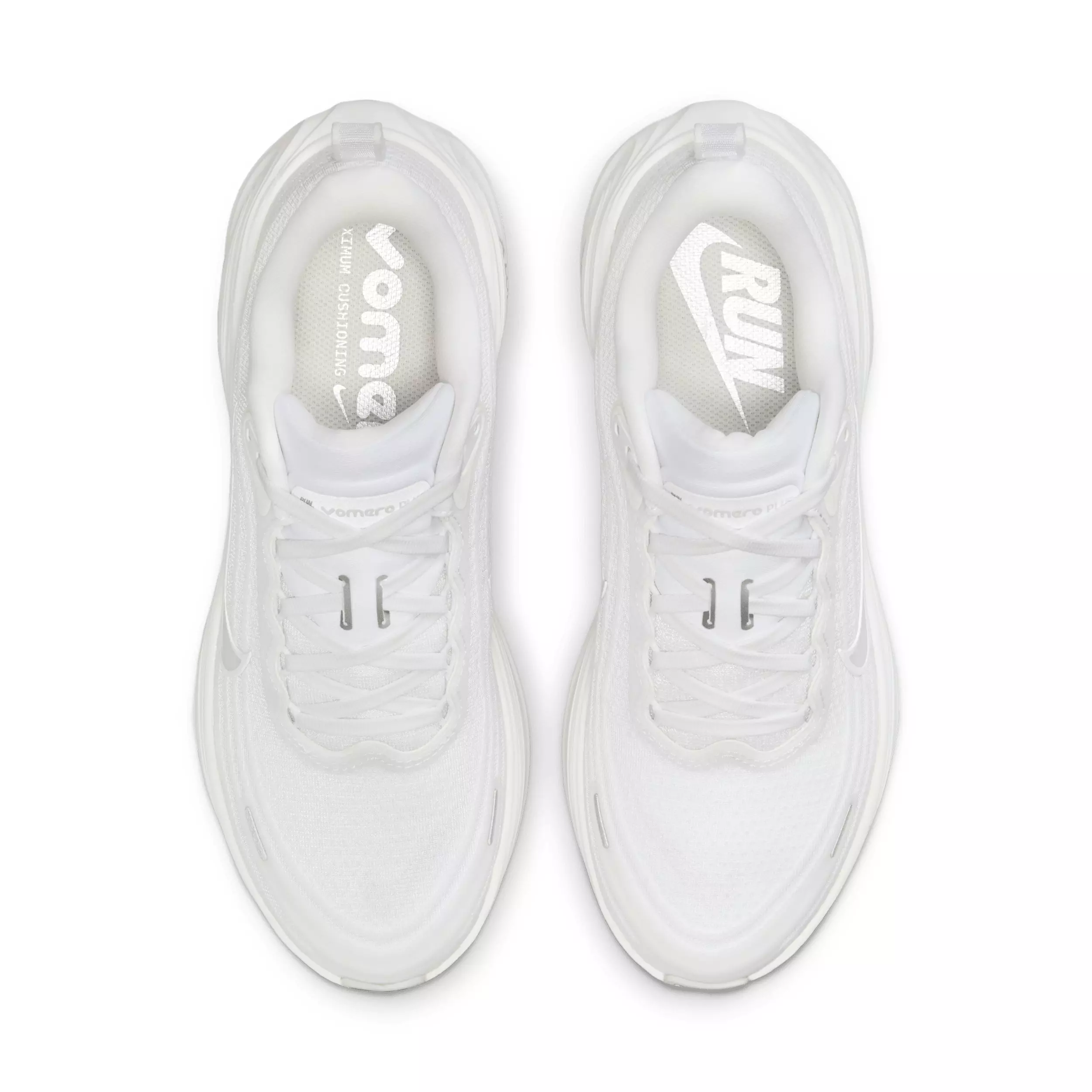 Nike Vomero Plus "White/Photon Dust/Metallic Silver/Summit White" Women's Running Shoe - WHITE/DUST/SILVER/WHITE