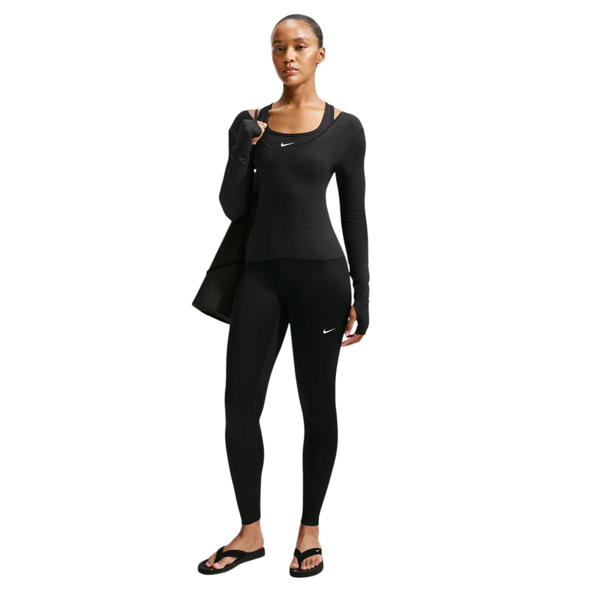 Nike Women's One Therma-FIT High-Waisted Full-Length Leggings - Black - BLACK