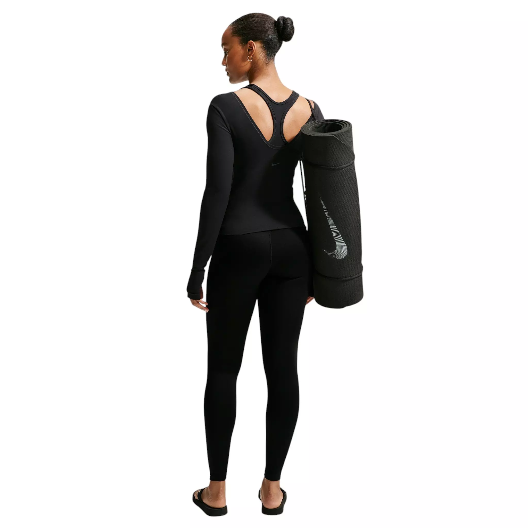 Nike Women's One Therma-FIT High-Waisted Full-Length Leggings - Black - BLACK