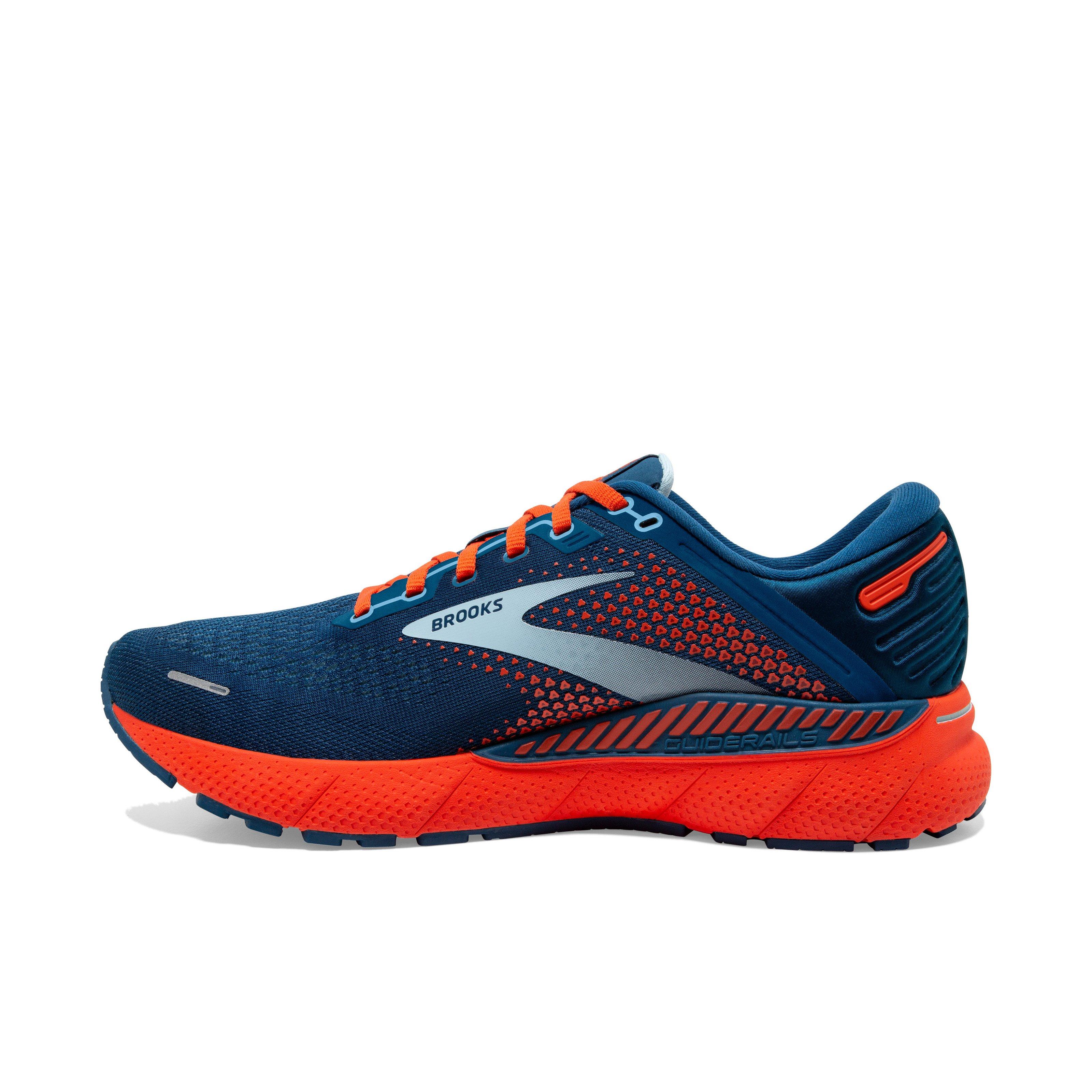 Brooks Adrenaline GTS 22 "Blue/Orange" Men's Running Shoe - BLUE/ORANGE Thumbnail View 2