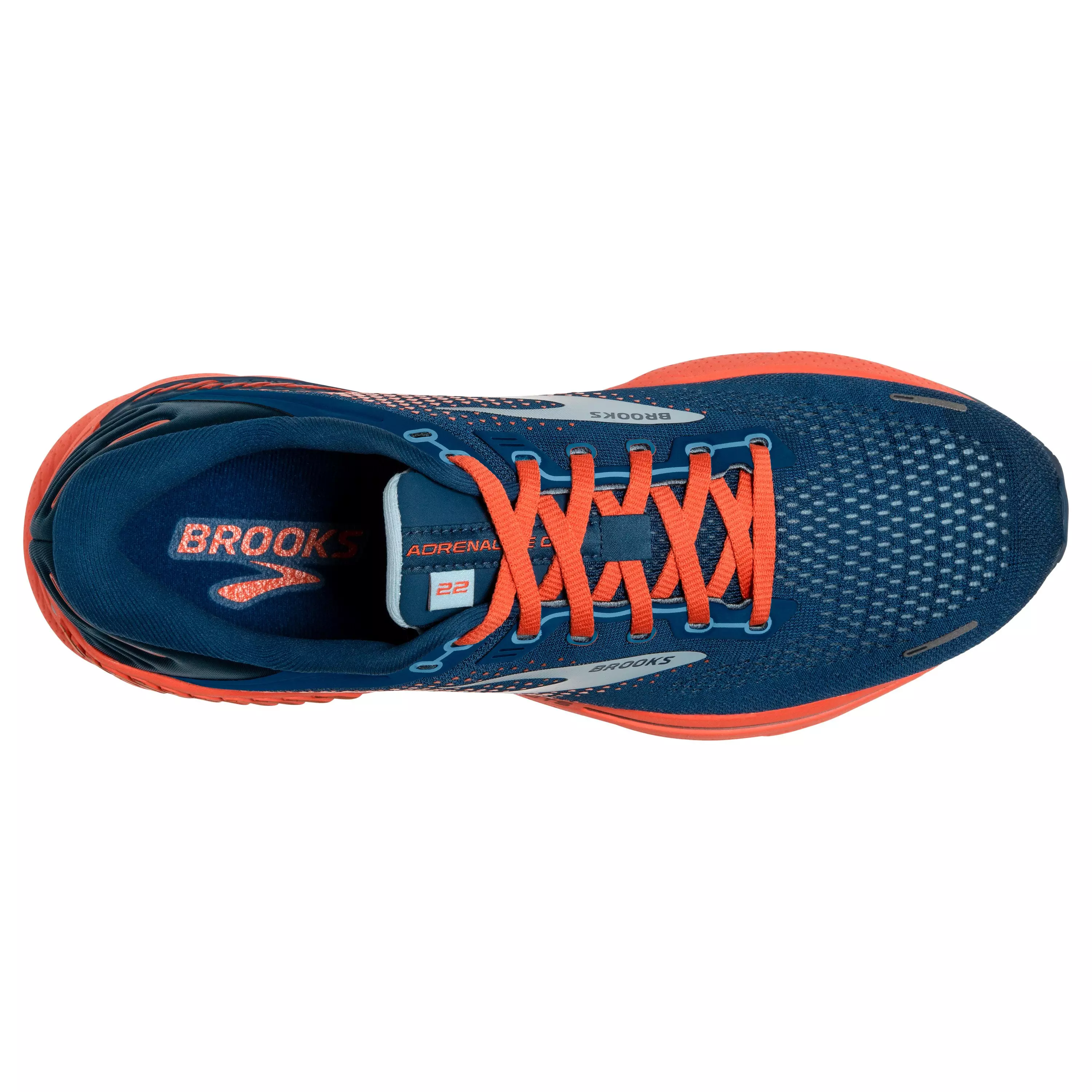 Brooks Adrenaline GTS 22 "Blue/Orange" Men's Running Shoe - BLUE/ORANGE