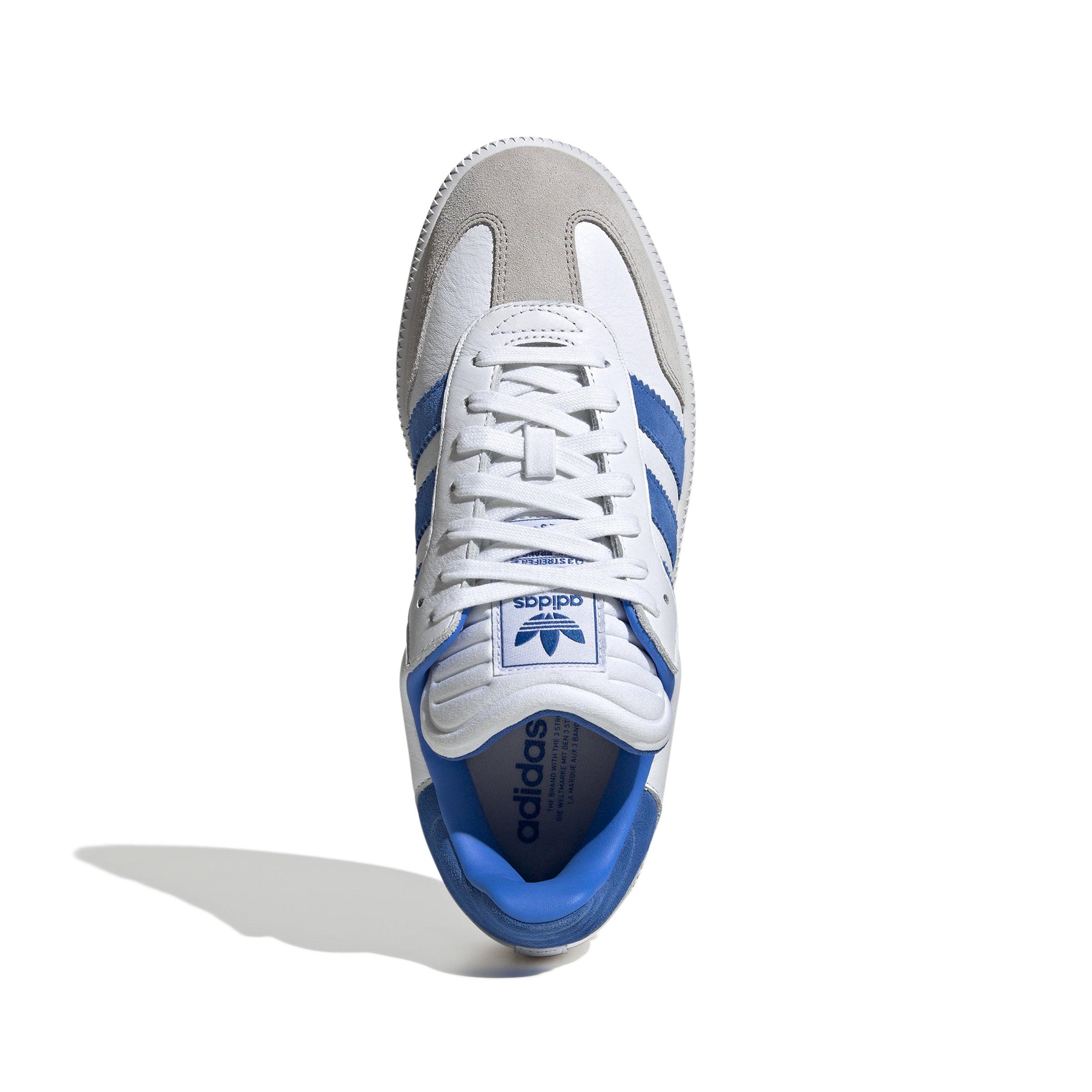 adidas Originals Samba XLG "Ftwr White/Bright Royal/Clear Granite" Unisex Shoe - WHITE Thumbnail View 5