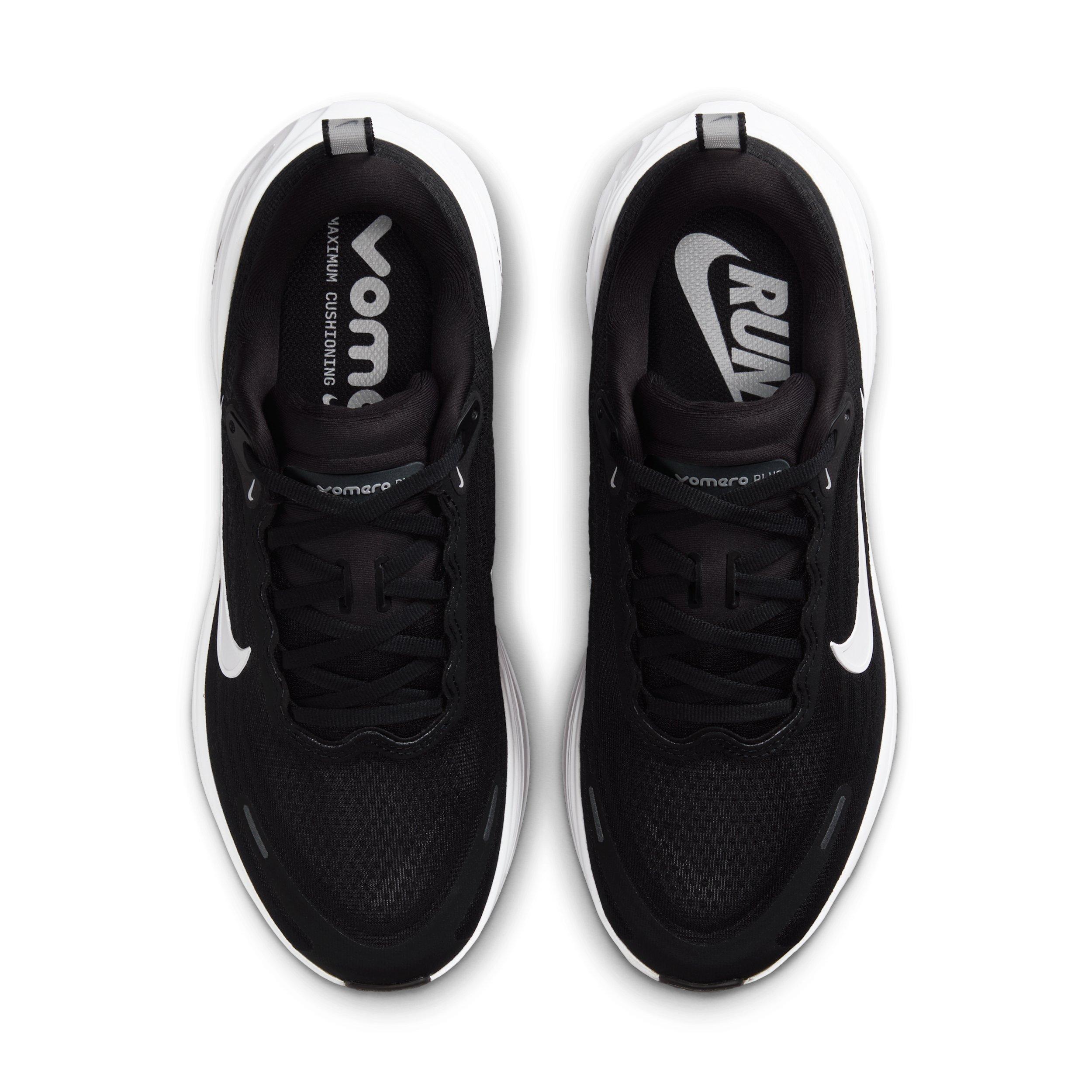 Nike Vomero Plus "Black/Cool Grey/Metallic Dark Grey/White" Women's Wide Running Shoe - BLACK/GREY/DK GREY/WHITE Thumbnail View 4